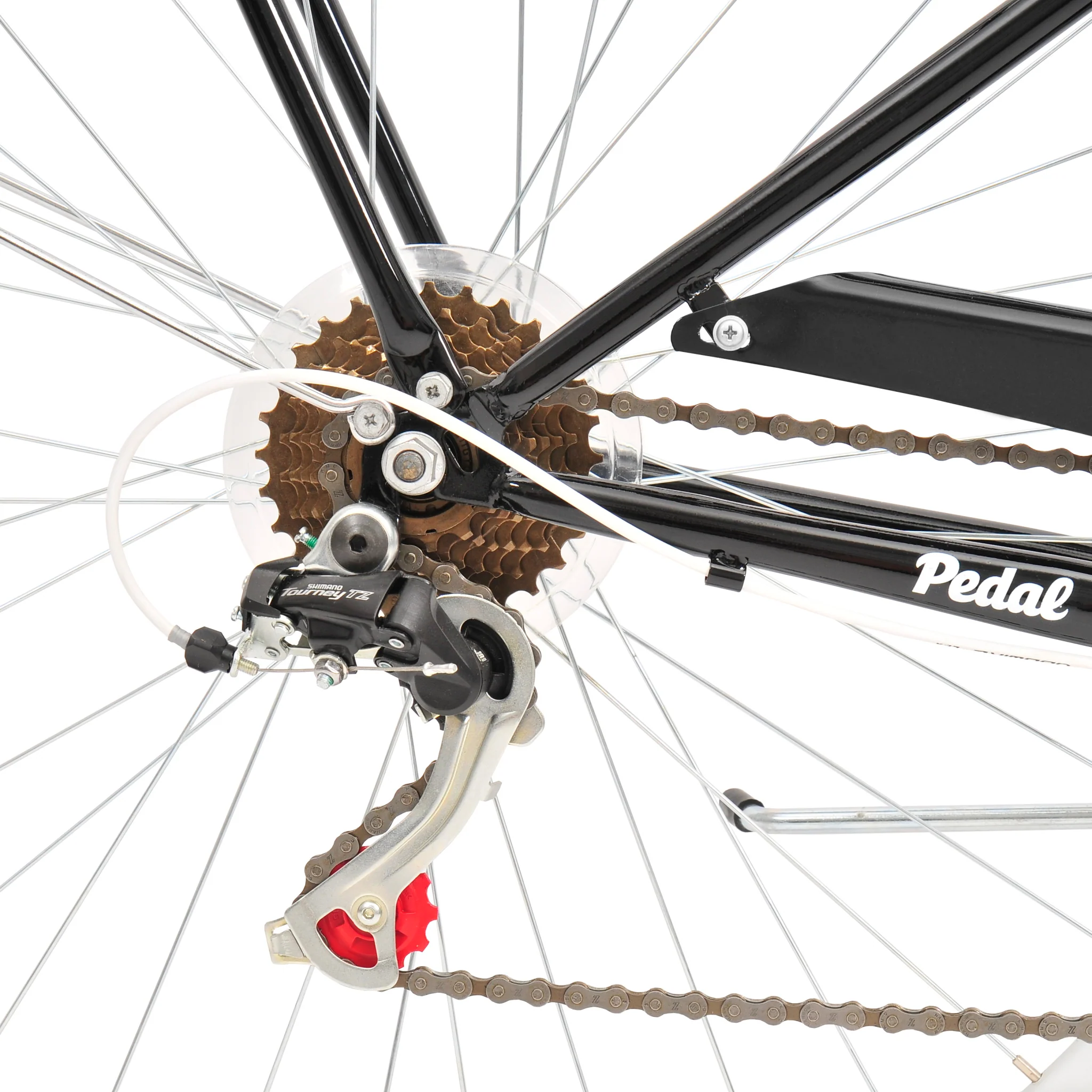 Pedal Uptown Classic Cruiser Bike Black - Image 5