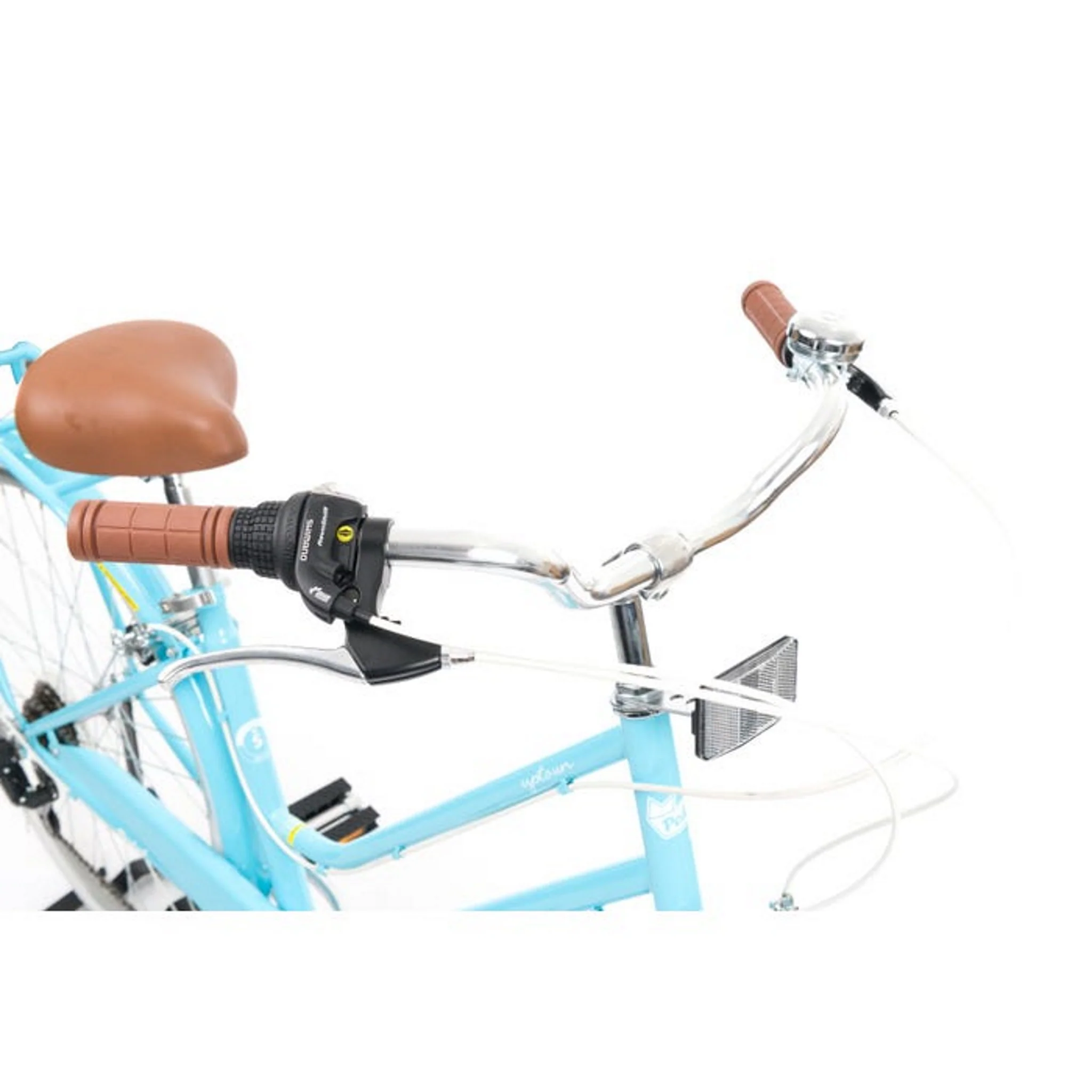 Pedal Uptown Classic Cruiser Bike Blue - Image 3