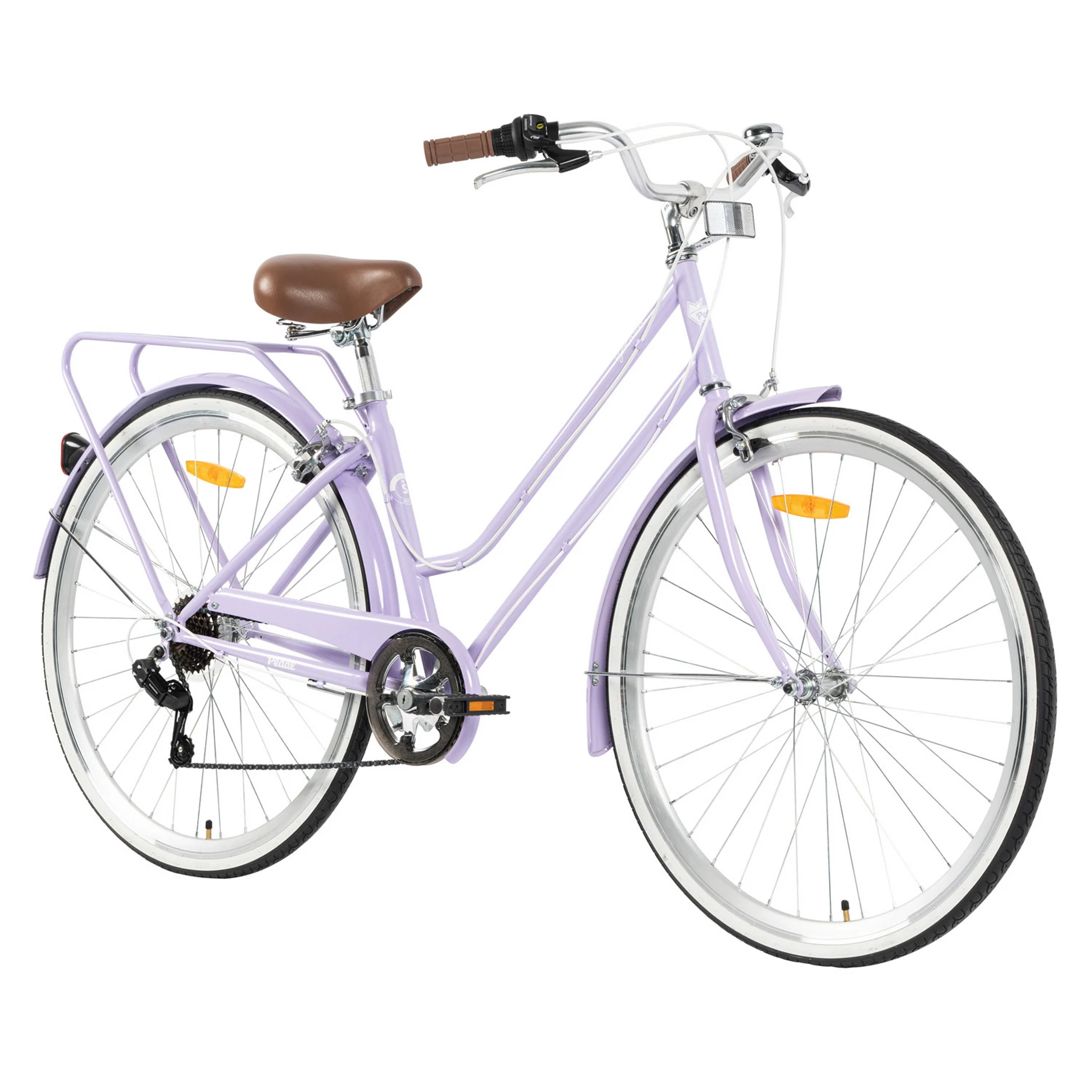 Pedal Uptown Classic Cruiser Bike Lilac - Image 3