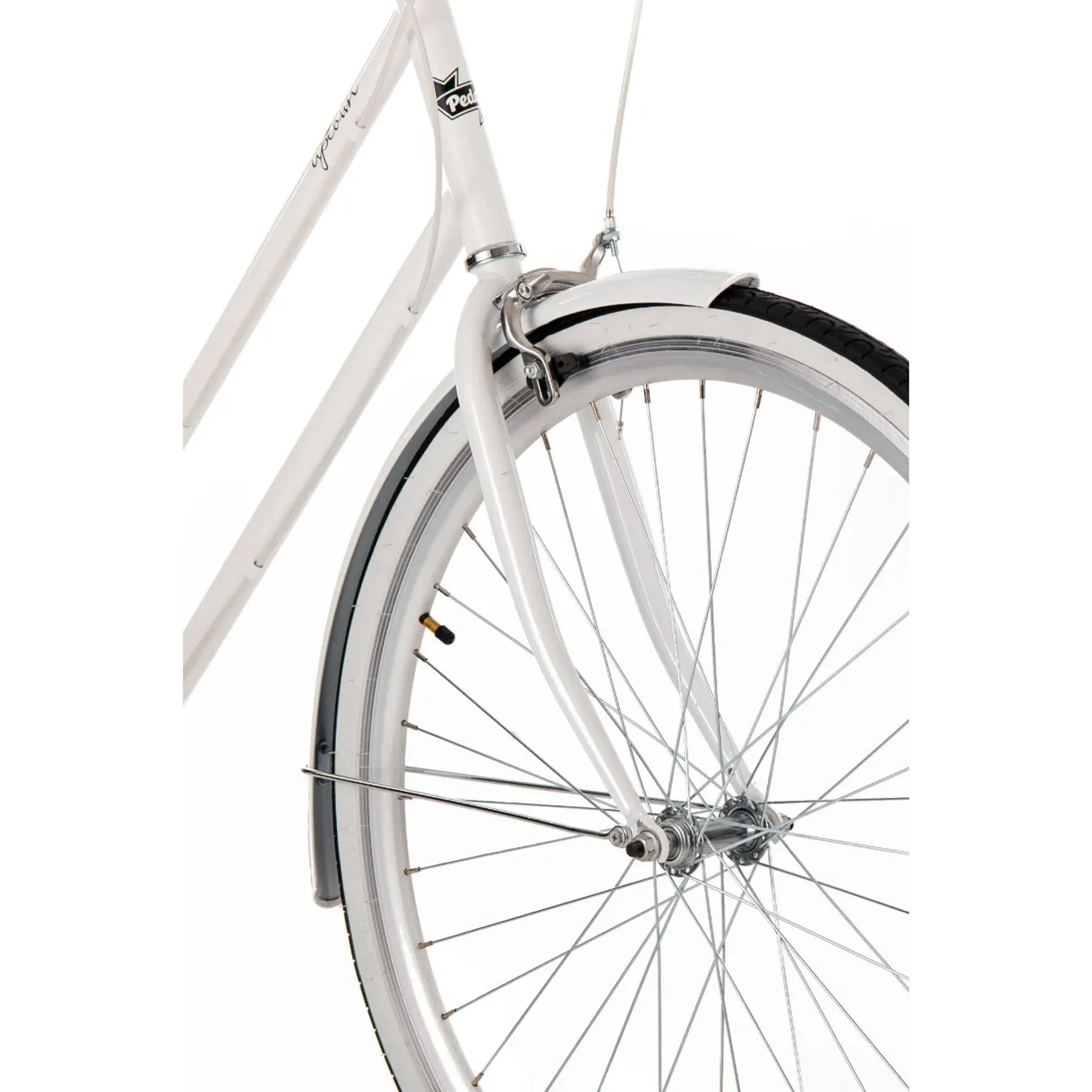 Pedal Uptown Classic Cruiser Bike White - Image 6