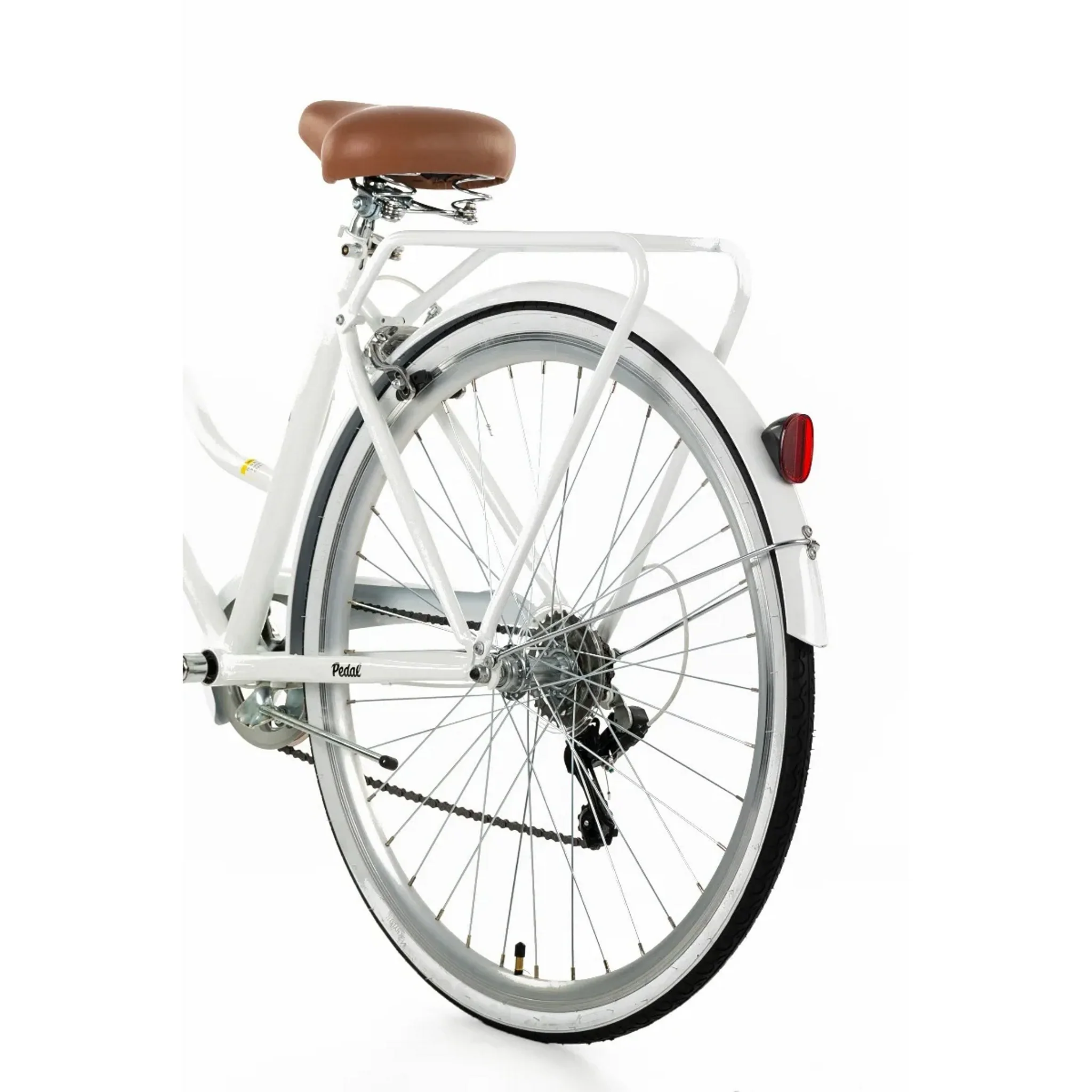 Pedal Uptown Classic Cruiser Bike White - Image 8