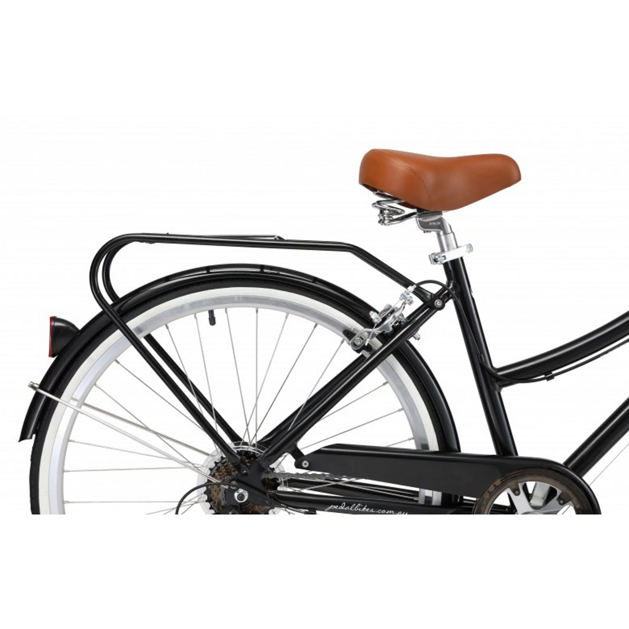 Pedal Uptown DLX 7-Speed Cruiser Bike Black - Image 3