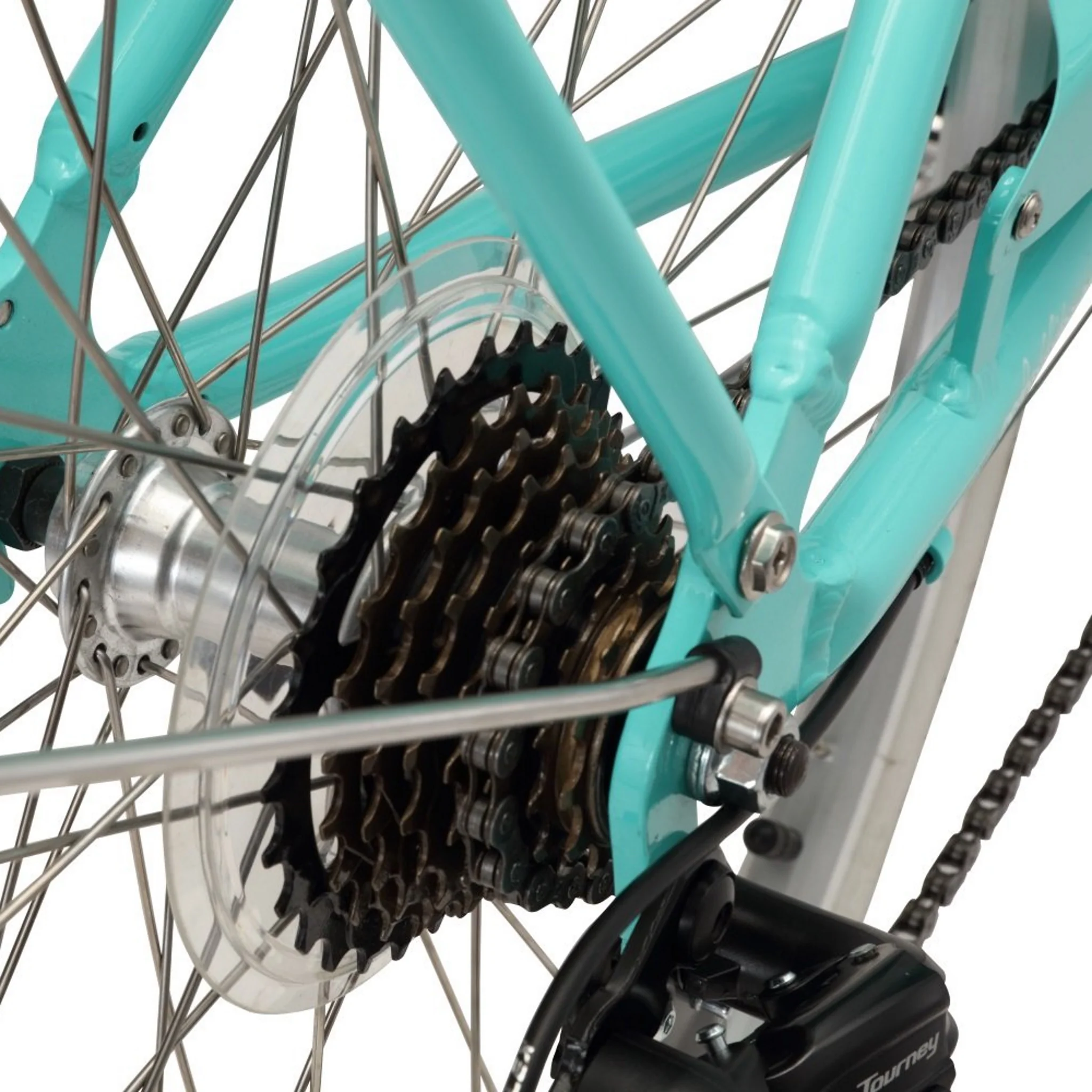 Pedal Uptown DLX 7-Speed Cruiser Bike Light Green - Image 6