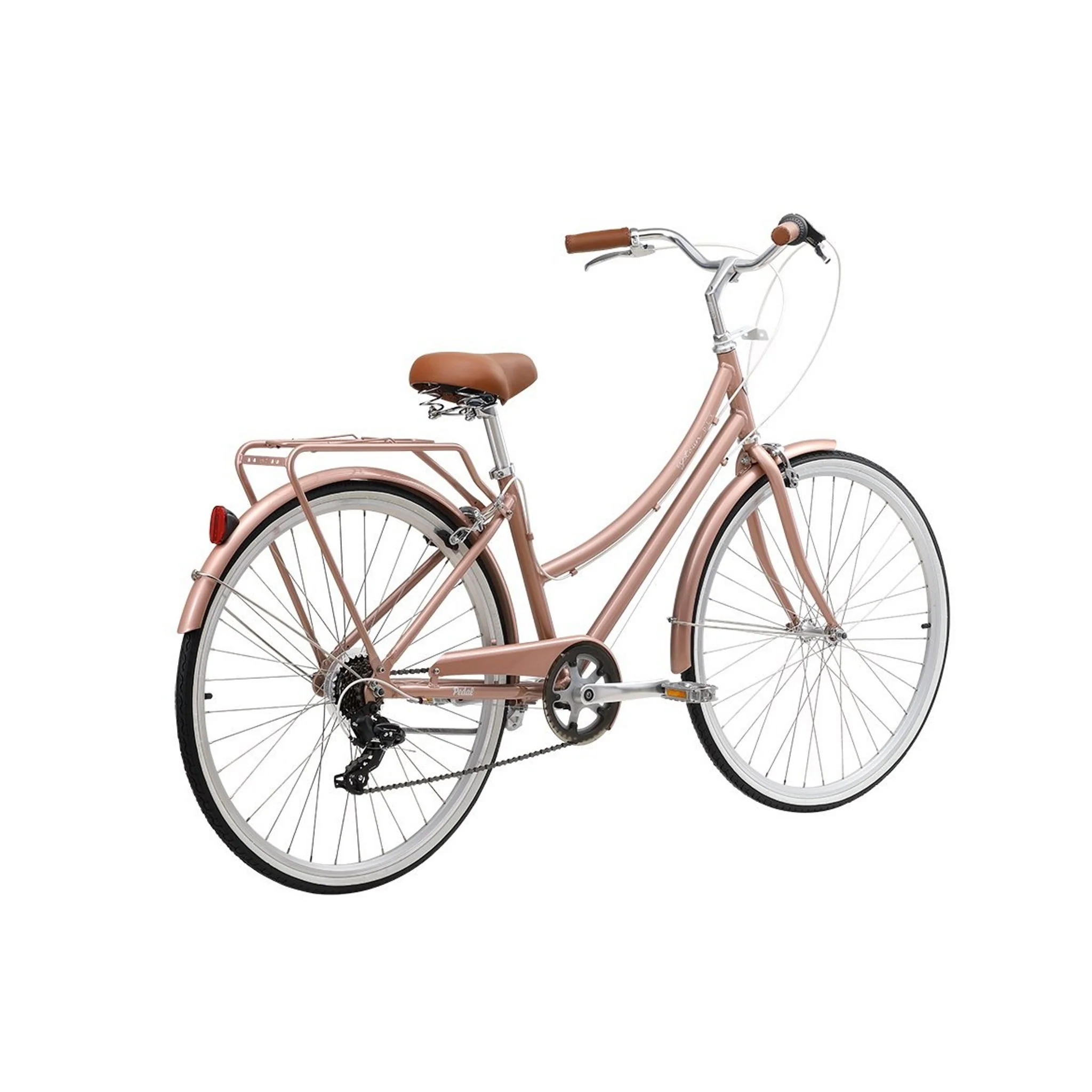 Pedal Uptown DLX 7-Speed Cruiser Bike Rose Gold - Image 3