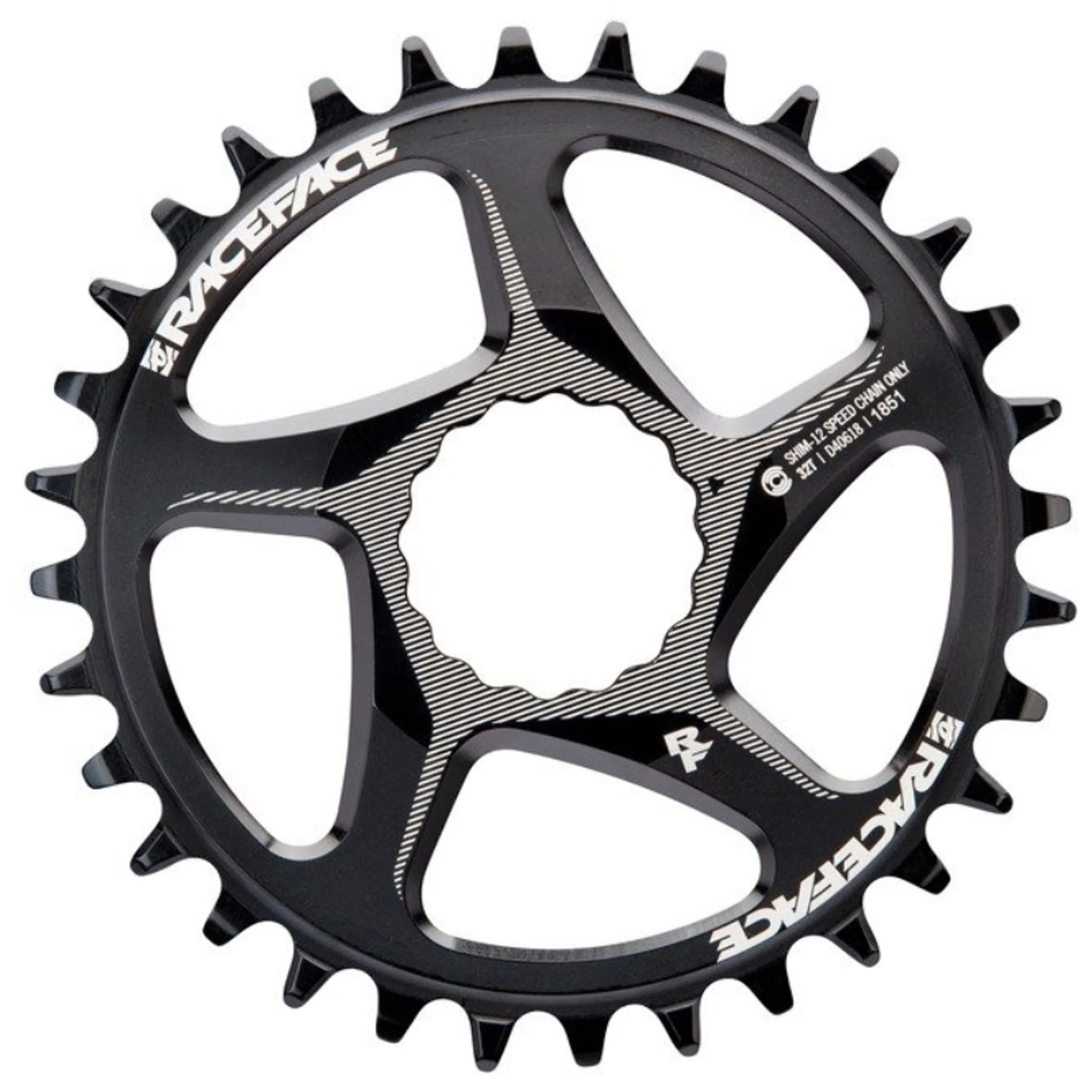 Race Face Chainring Cinch Dm 30T Shimano 12 Speed Black