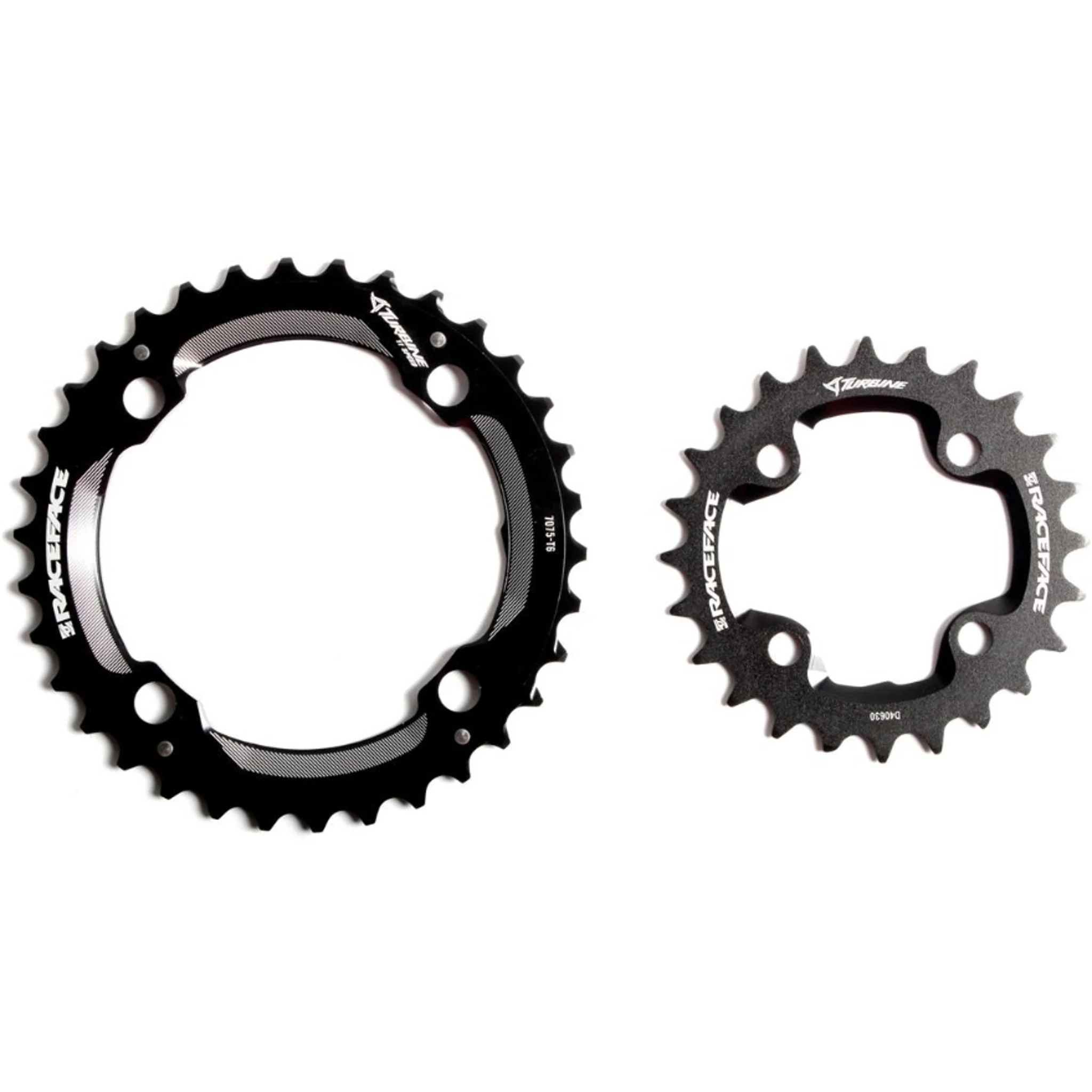 Race Face Chainring Set 10/11Spd 24/34 104Bcd Turbine Black