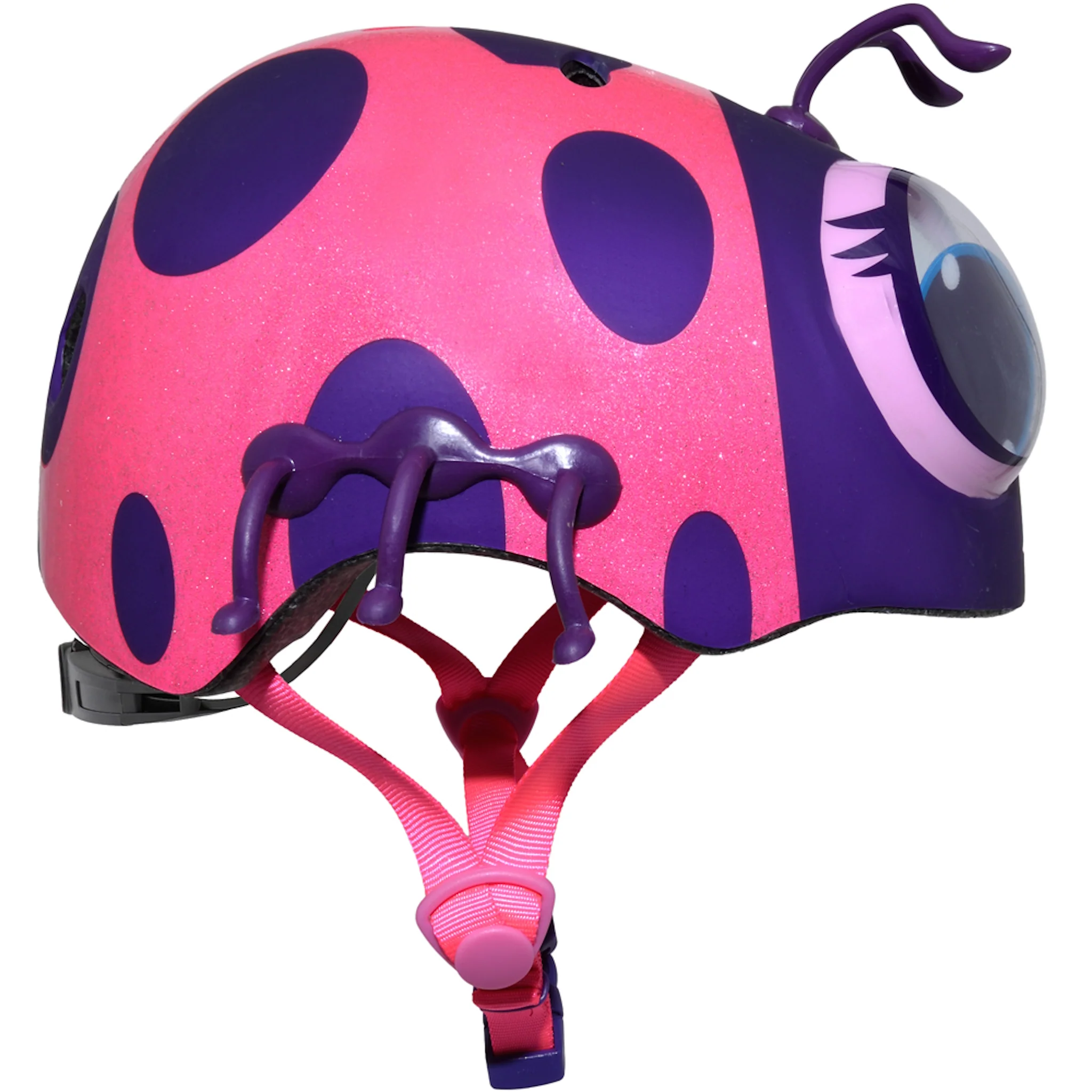 Raskullz Lady Bug Toddler Pink/Purple Helmet - Image 6