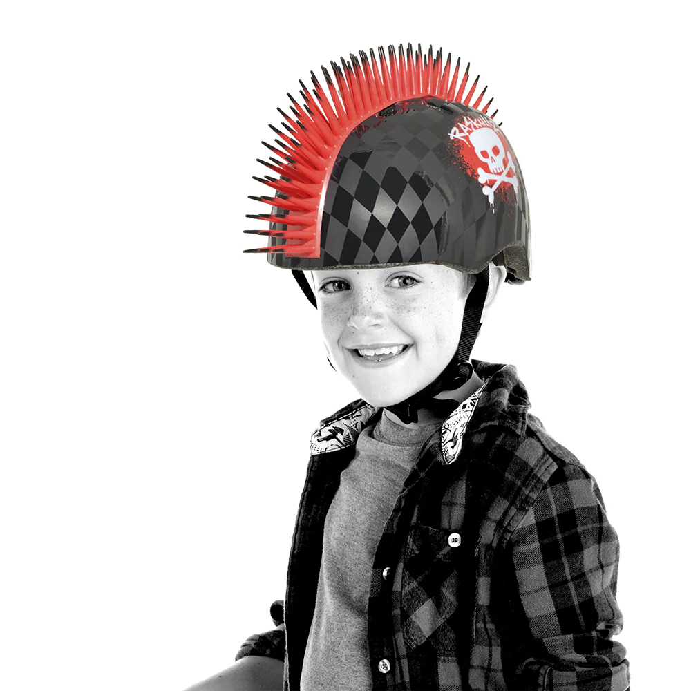 Raskullz Skull Hawk Child Black/Red Helmet - Image 2