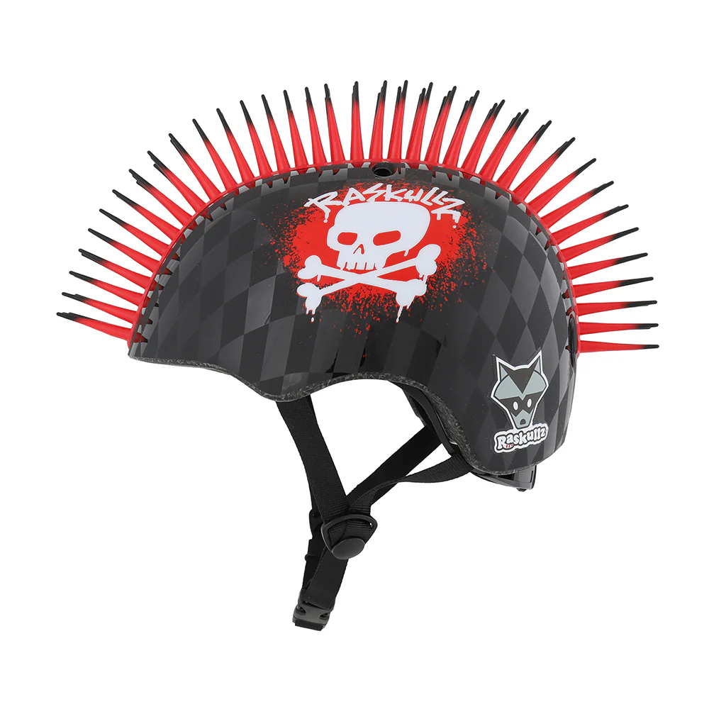 Raskullz Skull Hawk Child Black/Red Helmet - Image 3