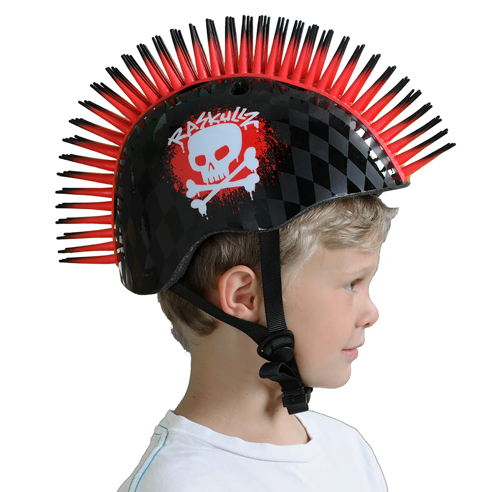 Raskullz Skull Hawk Child Black/Red Helmet - Image 8
