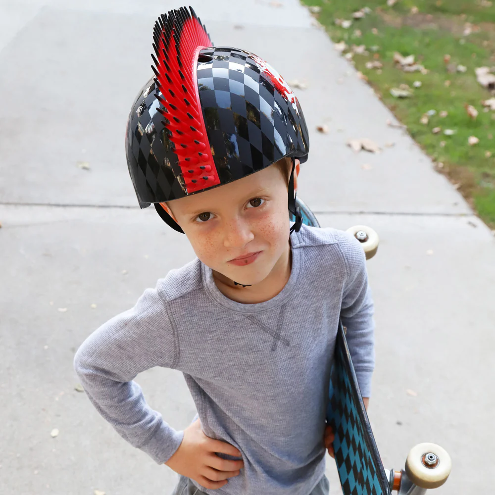 Raskullz Skull Hawk Child Black/Red Helmet - Image 9