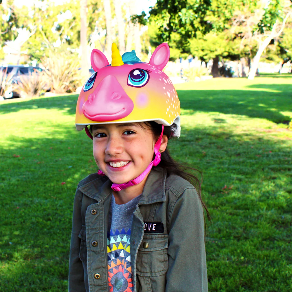 Raskullz Super Rainbow Unicorn Child Pink Helmet - Image 2