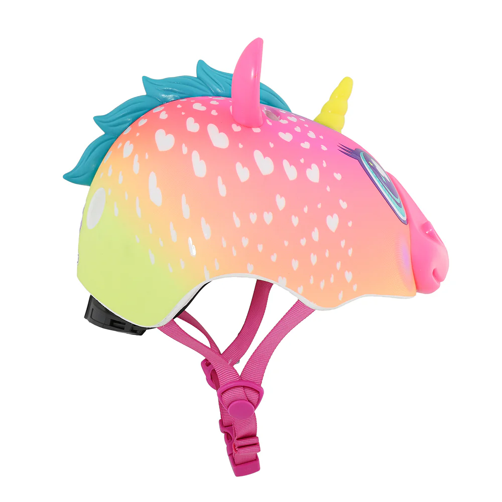 Raskullz Super Rainbow Unicorn Child Pink Helmet - Image 5