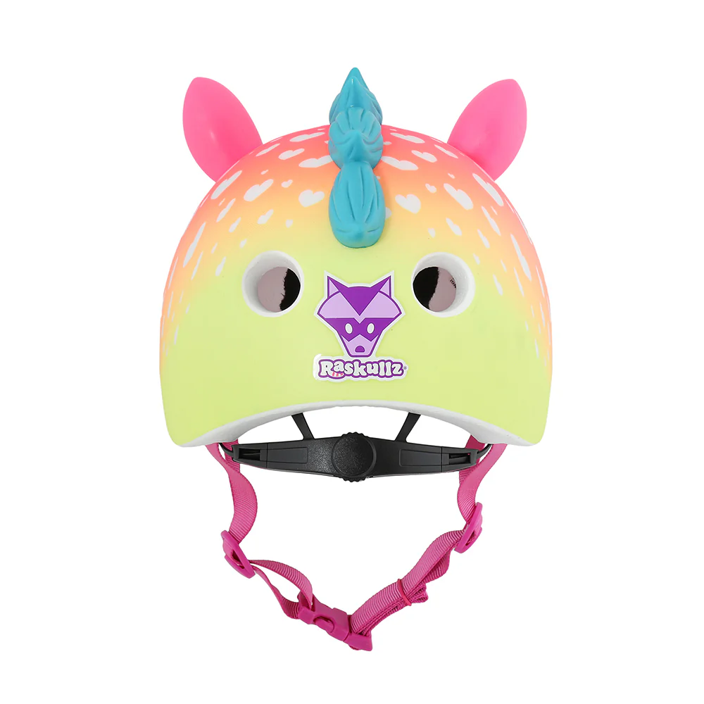 Raskullz Super Rainbow Unicorn Child Pink Helmet - Image 6