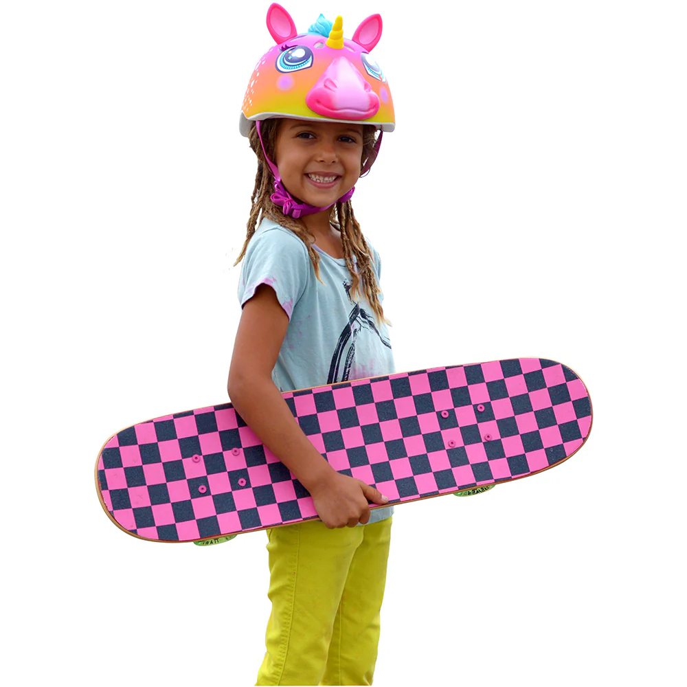 Raskullz Super Rainbow Unicorn Child Pink Helmet - Image 9