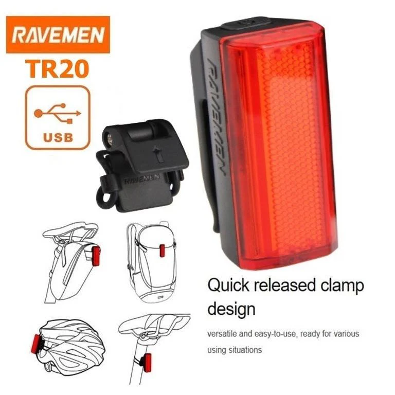 Ravemen CR500 & TR20 Front and Rear Light Set - Image 7