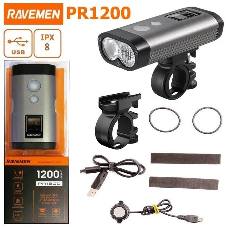 Ravemen PR1200 USB Front Light 1200 Lumens - Image 3