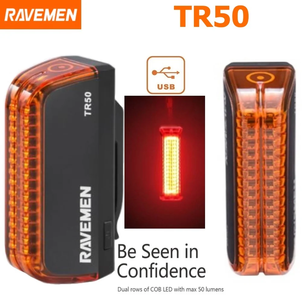 Ravemen TR50 USB Rear Light 50 Lumens - Image 4