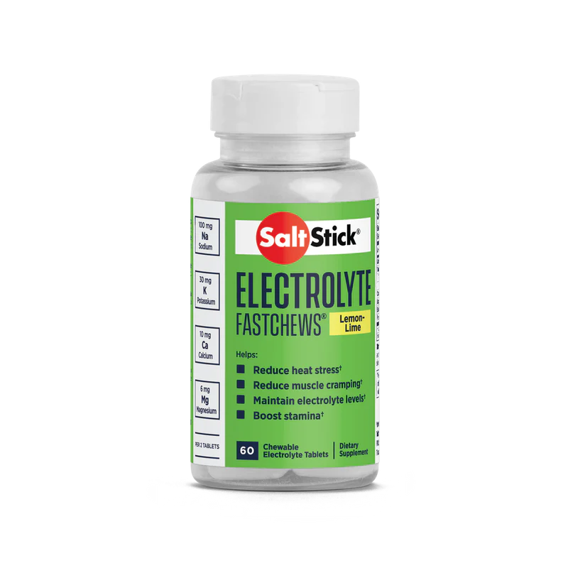 Saltstick FastChews Electrolyte Tablets Lemon-Lime 60 Pack Bottle