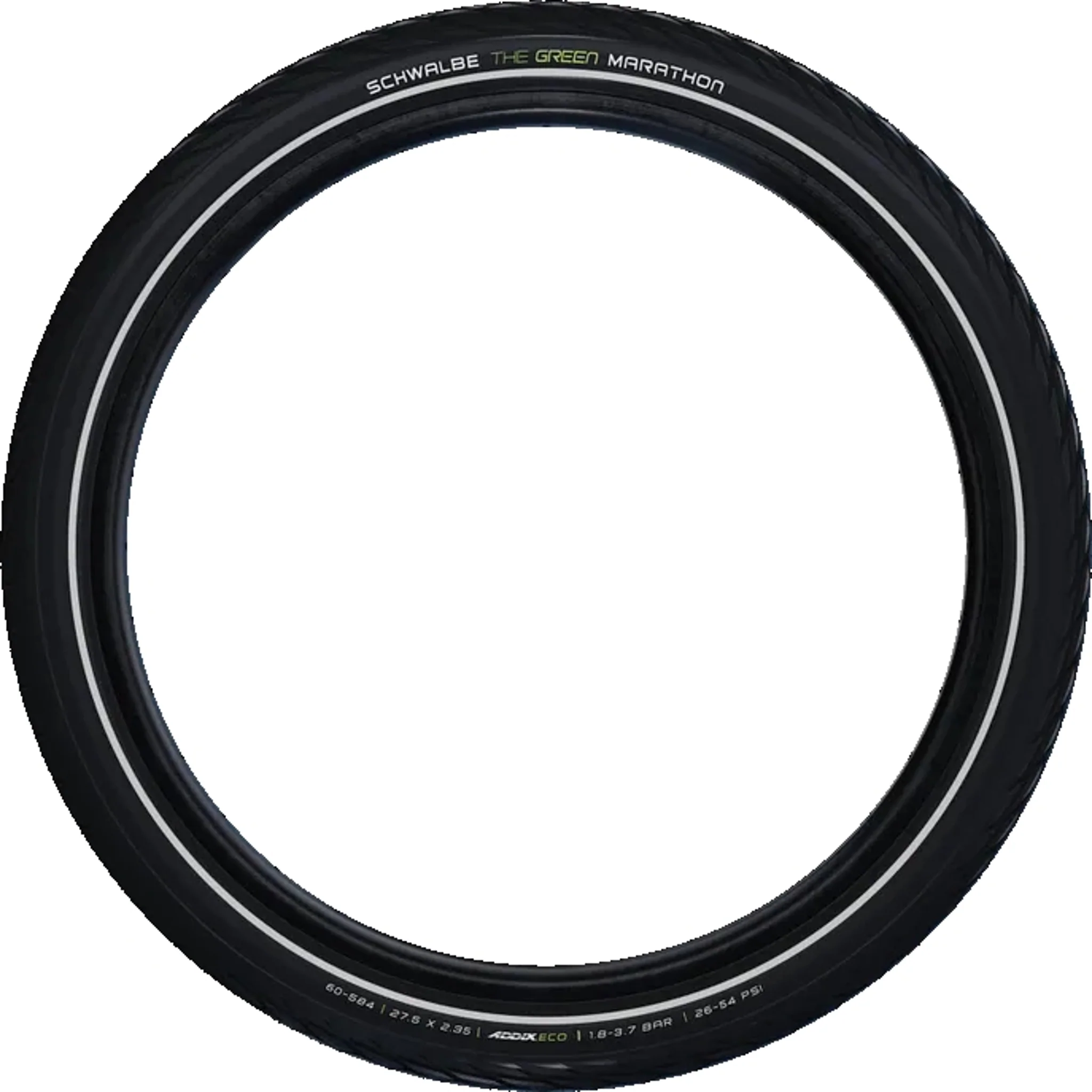 Schwalbe Green Marathon E-50 Wire Bead Hybrid Tyre 700 x 38c Black/Reflective - Image 2