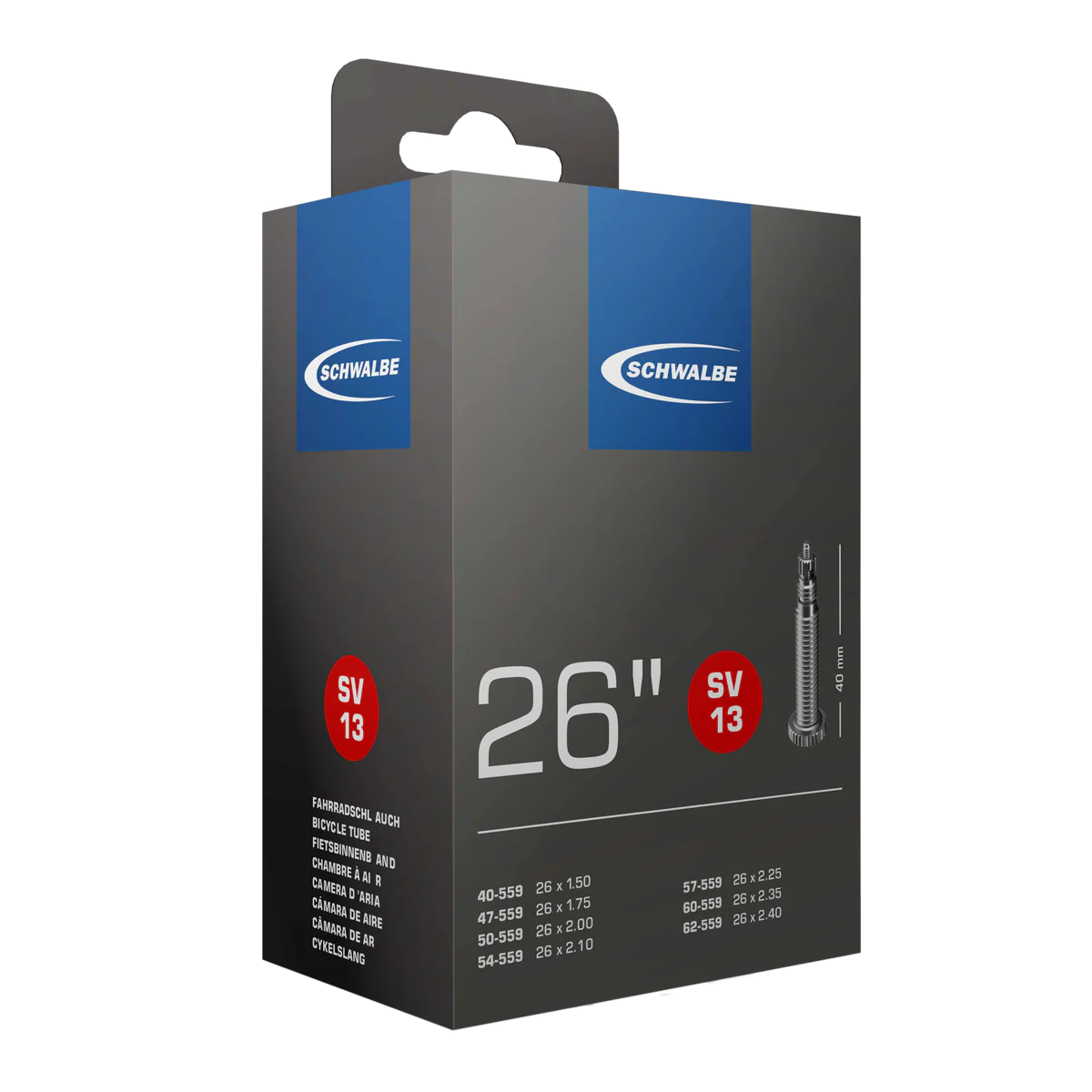 Schwalbe Tube SV15 700 x 18-28 Presta 60mm 105g - Image 3