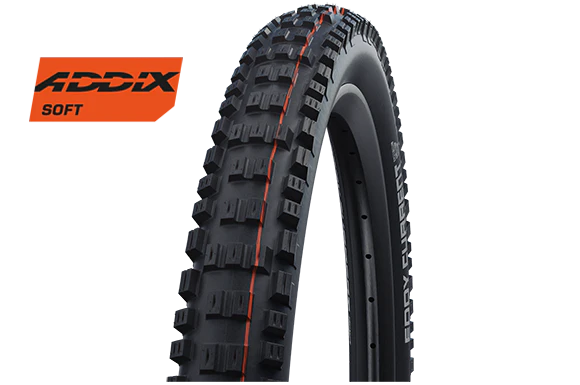 Schwalbe Tyre Eddy Current Rear 27.5 x 2.6 Evolution Folding Addix Soft (orange) TL-Easy SuperGravity HS497 - Image 3