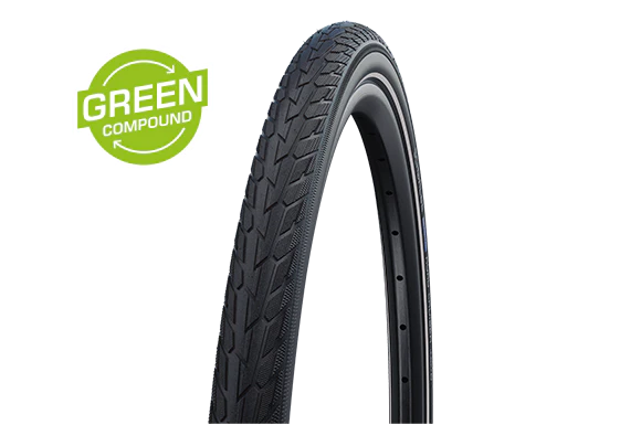 Schwalbe Tyre Road Cruiser 26 x 1.75 Wire Bead K-Guard Green Compoud TwinSkin HS484