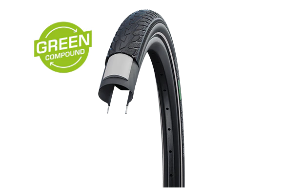 Schwalbe Tyre Road Cruiser Plus 29 x 2.15 / 700 x 55 Wire Bead Puncture Guard Green Compound TwinSkin HS484 - Image 2