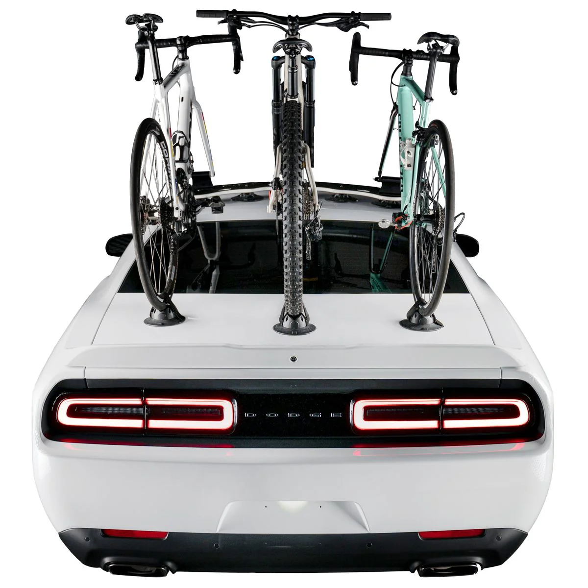Seasucker Bike Rack Bomber 3 Bike Fork Mount Rack With 3 Rear Wheels Straps - Image 3