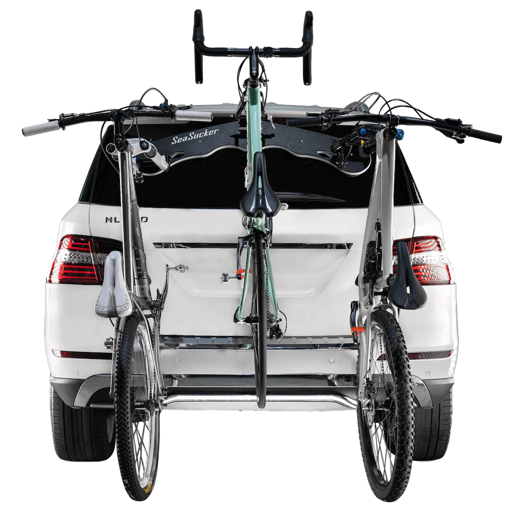 Seasucker Bike Rack Bomber 3 Bike Fork Mount Rack With 3 Rear Wheels Straps - Image 5