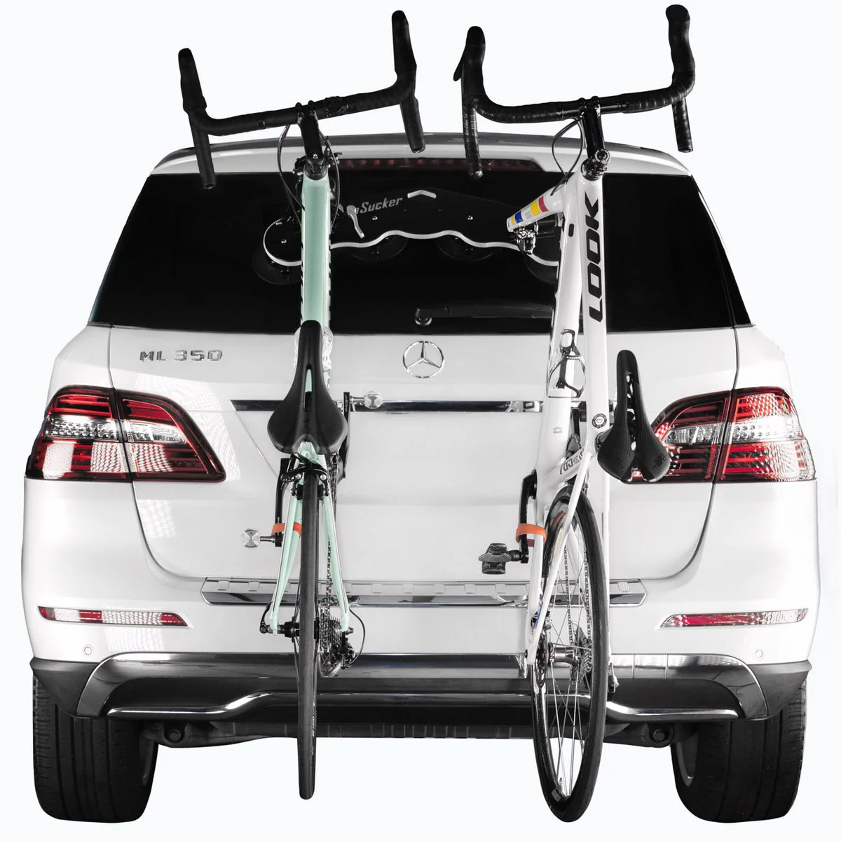 Seasucker Bike Rack Mini Bomber 2 Bike Fork Mount Rack With 2 Rear Wheel Straps - Image 4