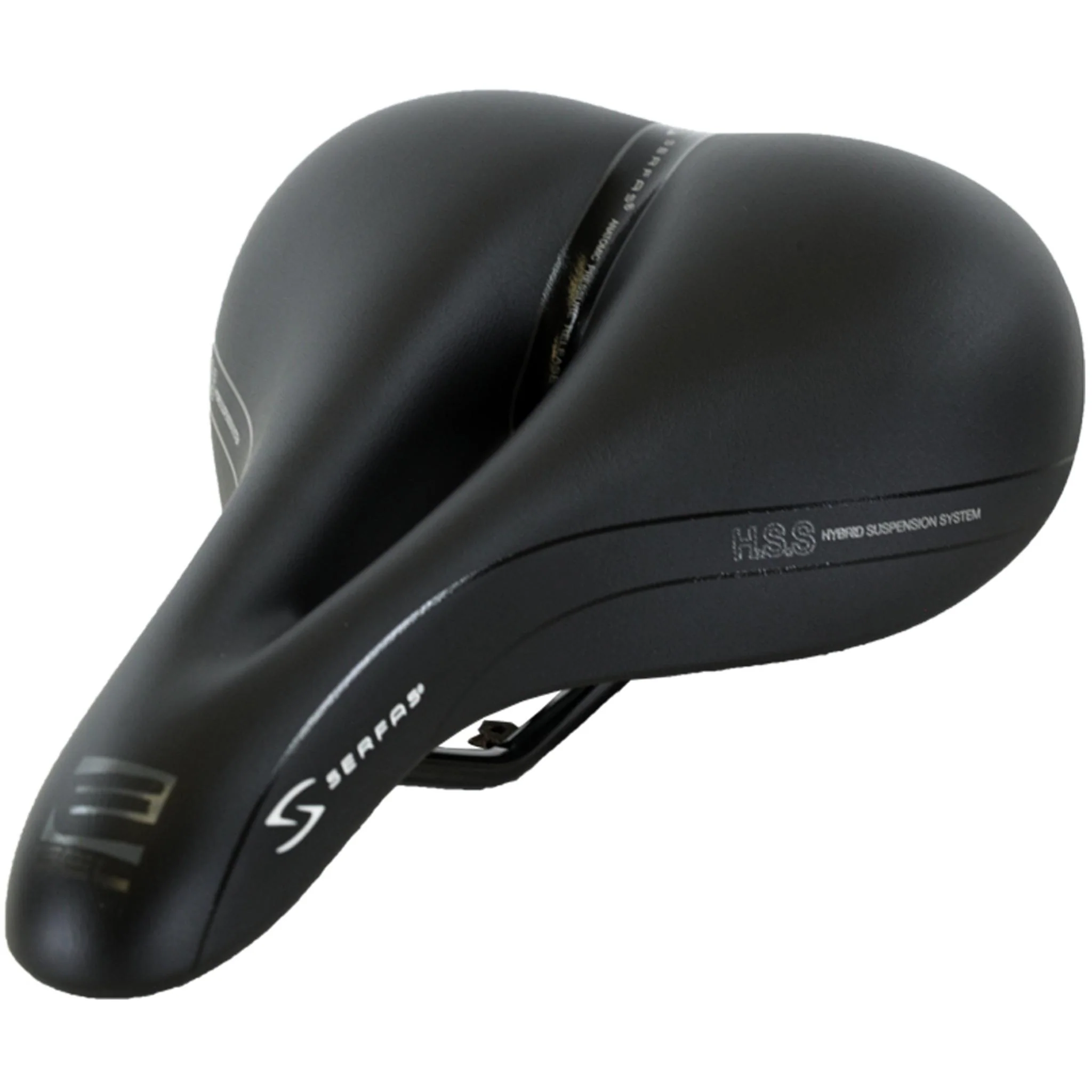 Serfas E-Gel Dual Density Ladies Saddle 173mm Black