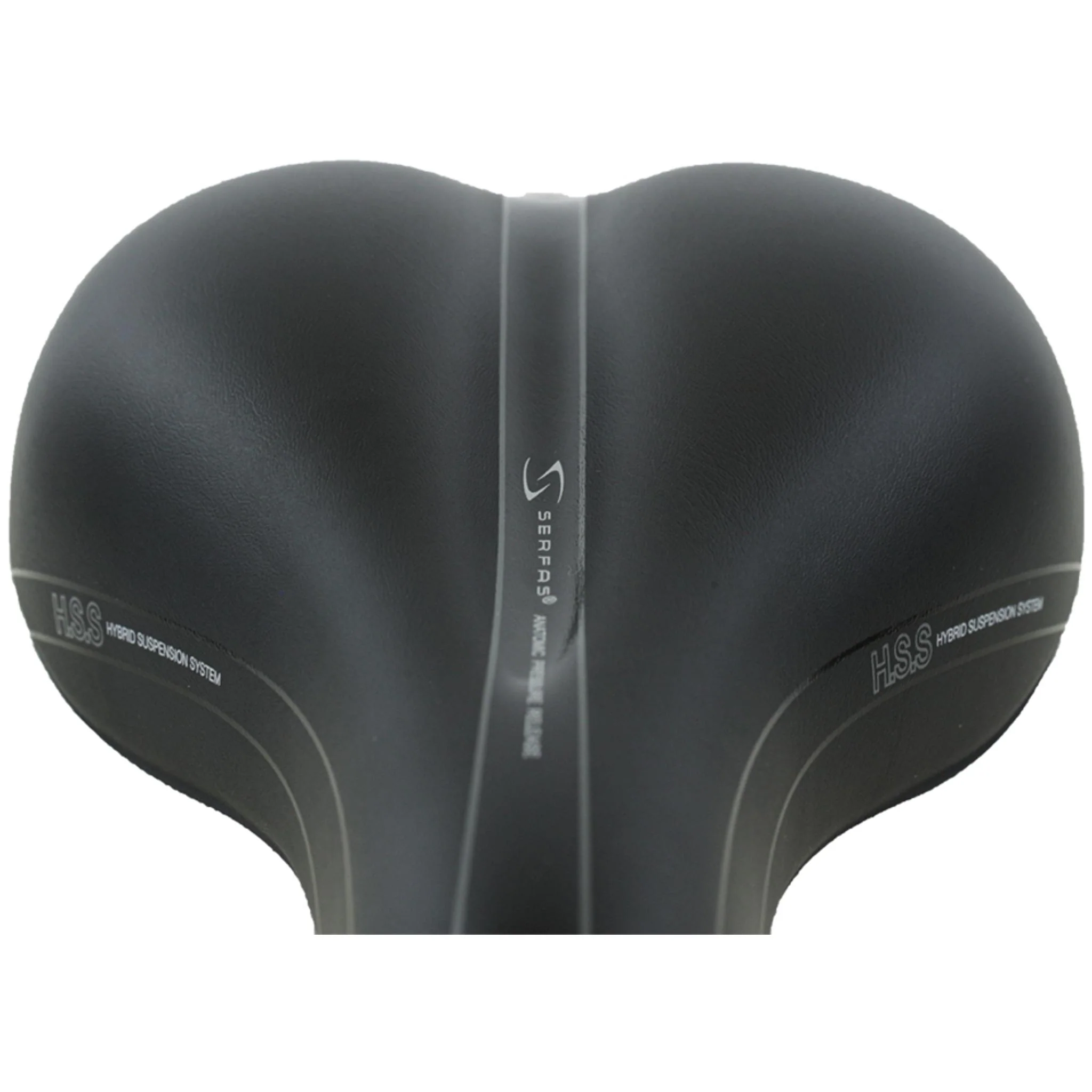 Serfas EG-DDM E-Gel Dual Density Men's Saddle 184mm Black - Image 2