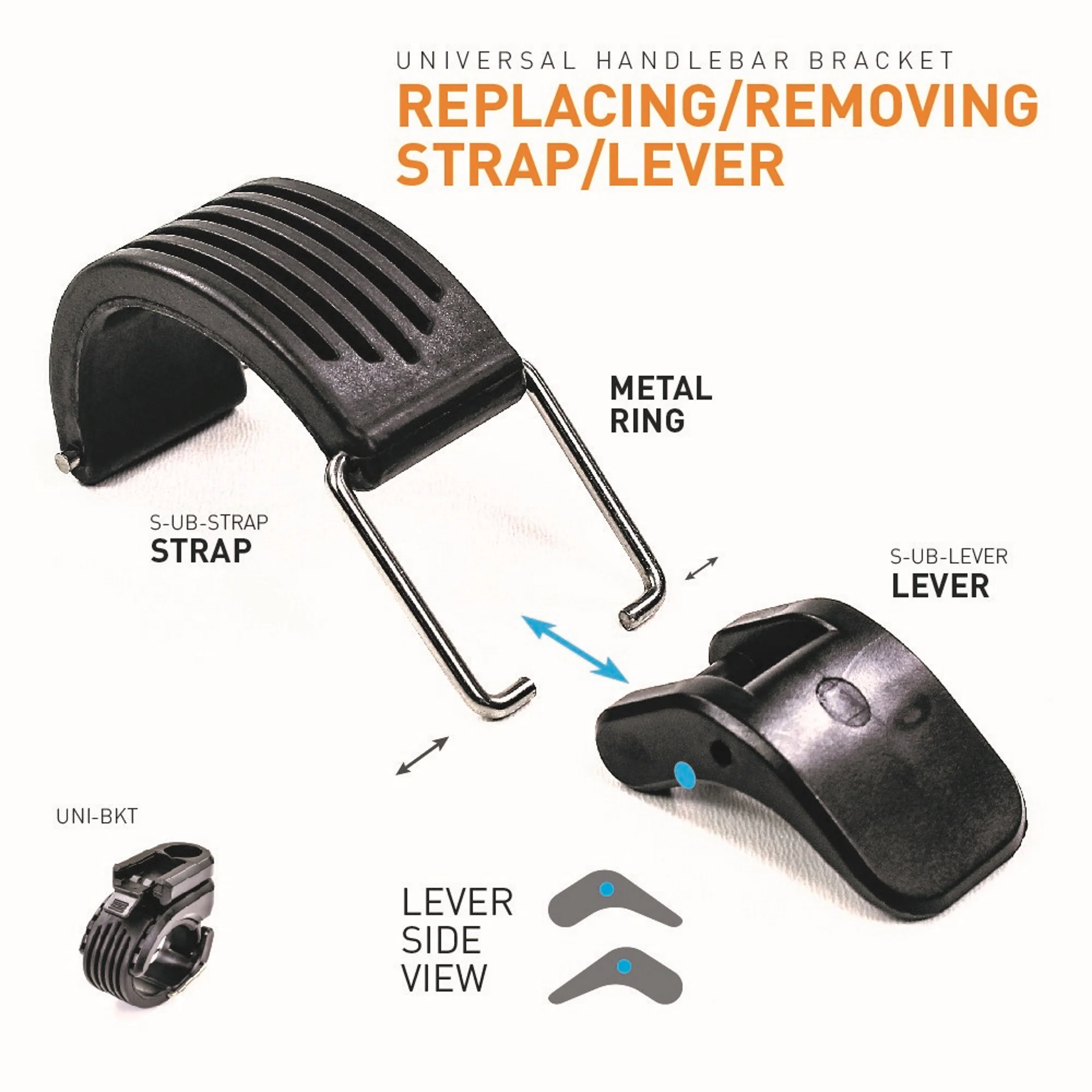 Serfas Universal Handlebar Bracket - 22.2 to 31.8mm - Image 3
