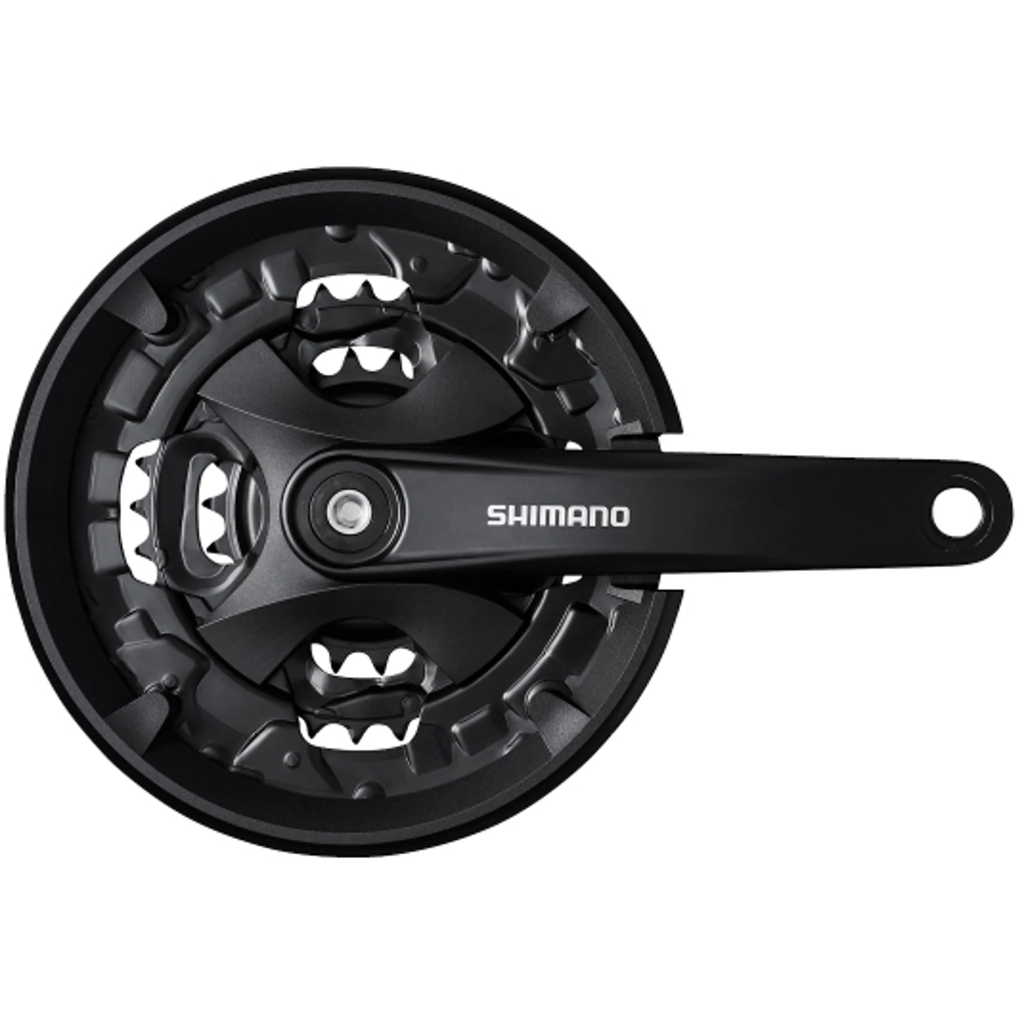 Shimano FC-MT101 Front Crankset Altus 170mm 40-30-22T 9 Speed Black