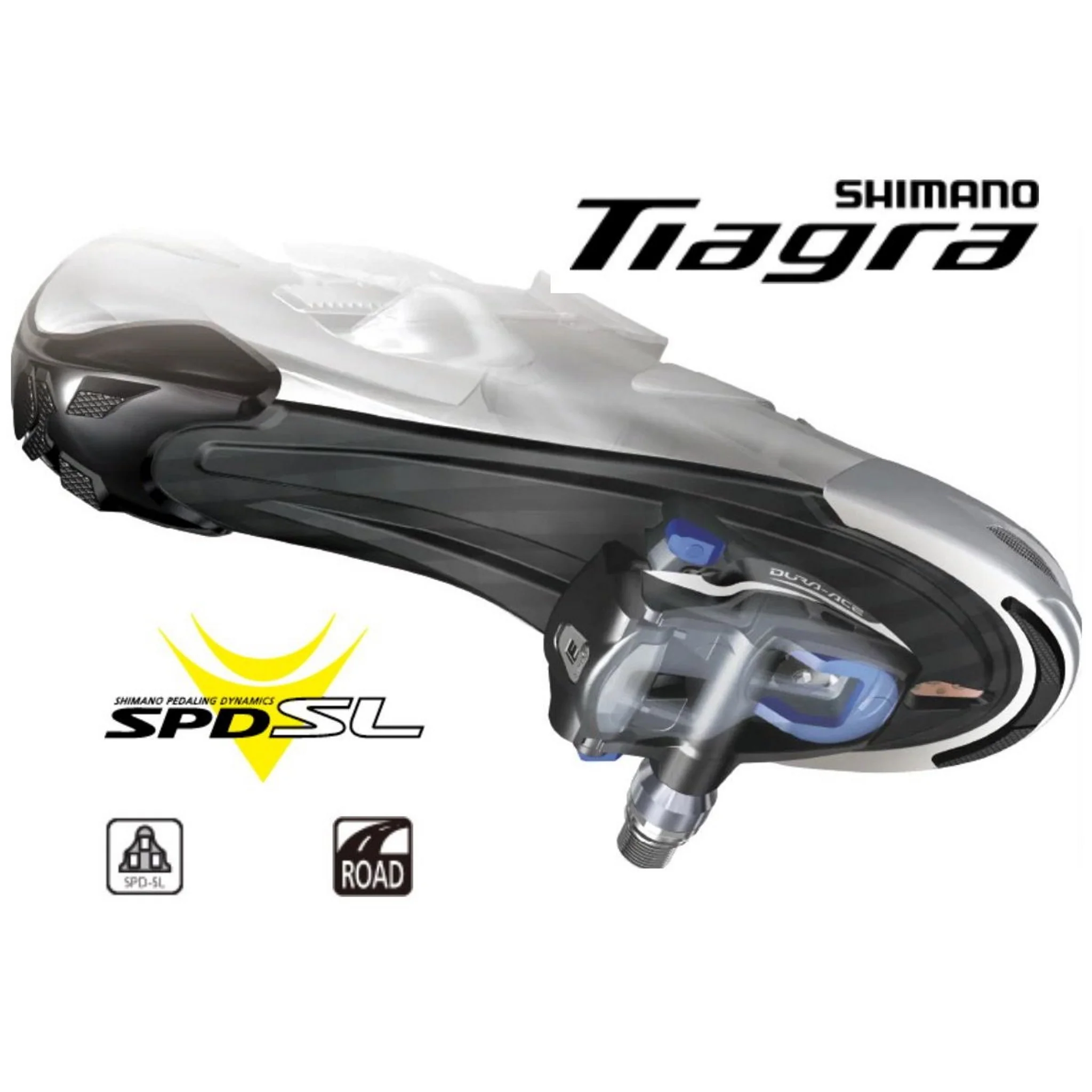 Shimano SPD-SL Pedals PD-R550 Tiagra Road Black - Image 2