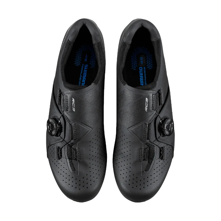Shimano RC300 E-Wide Road Shoes Black - Image 2
