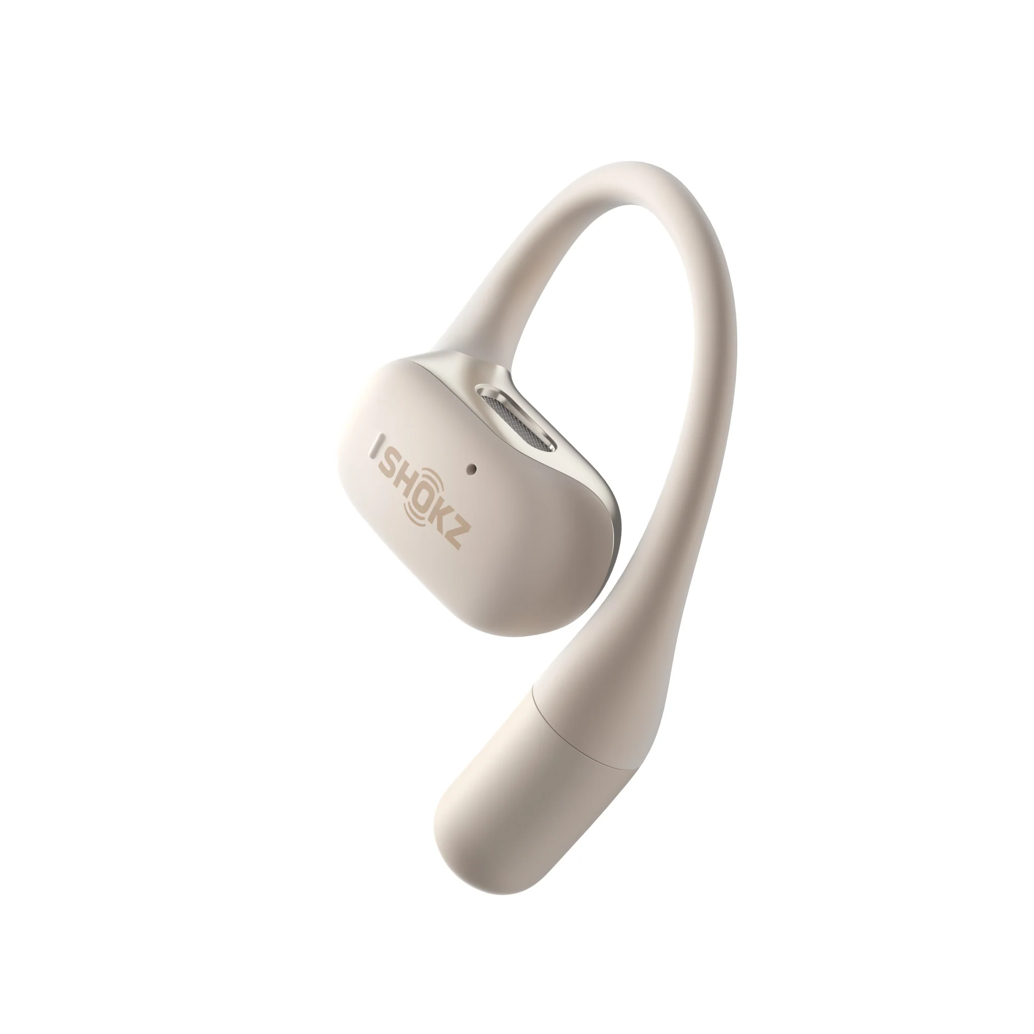 Shokz OpenFit True Wireless Bluetooth Headphones Beige - Image 12