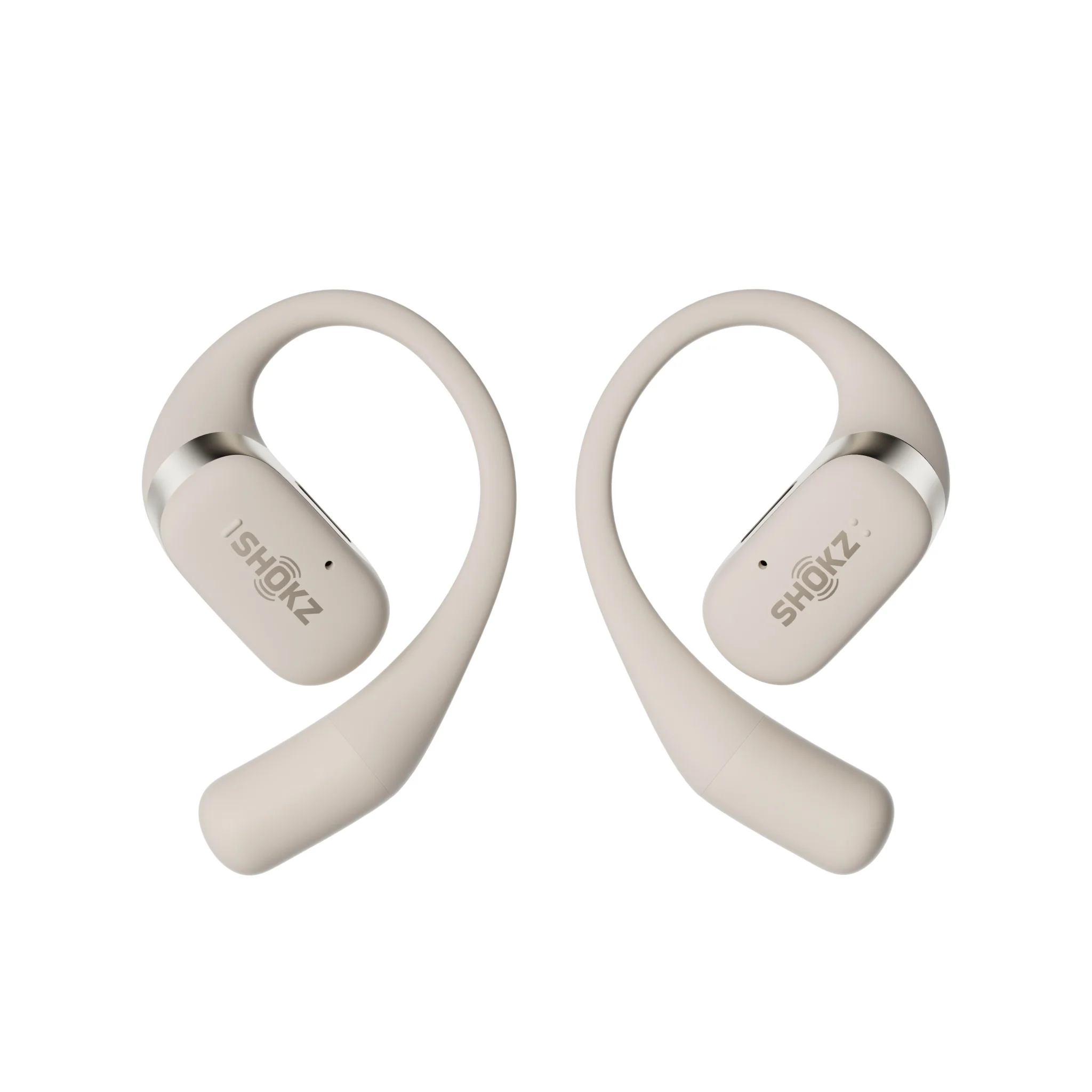 Shokz OpenFit True Wireless Bluetooth Headphones Beige - Image 8