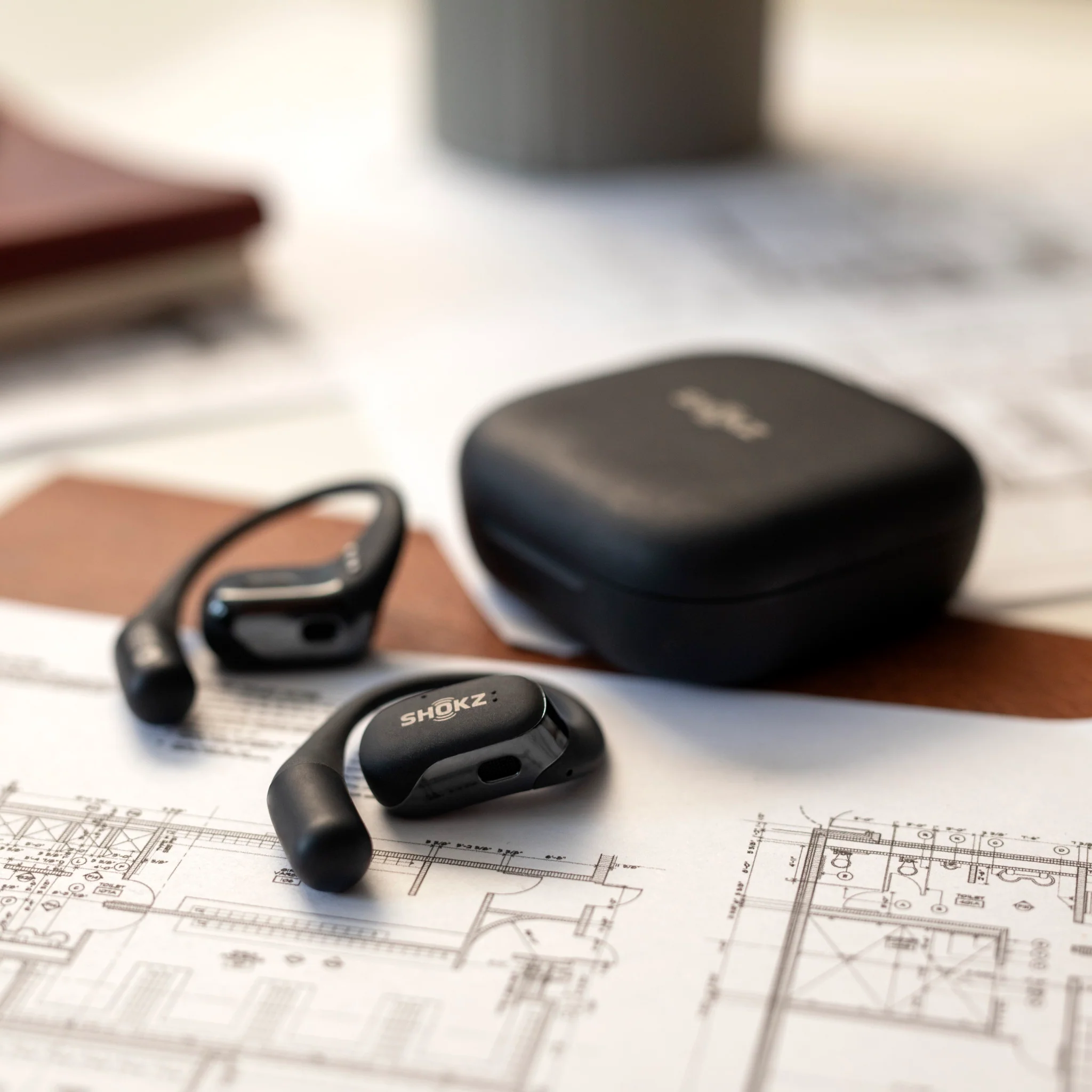 Shokz OpenFit True Wireless Bluetooth Headphones Black - Image 3