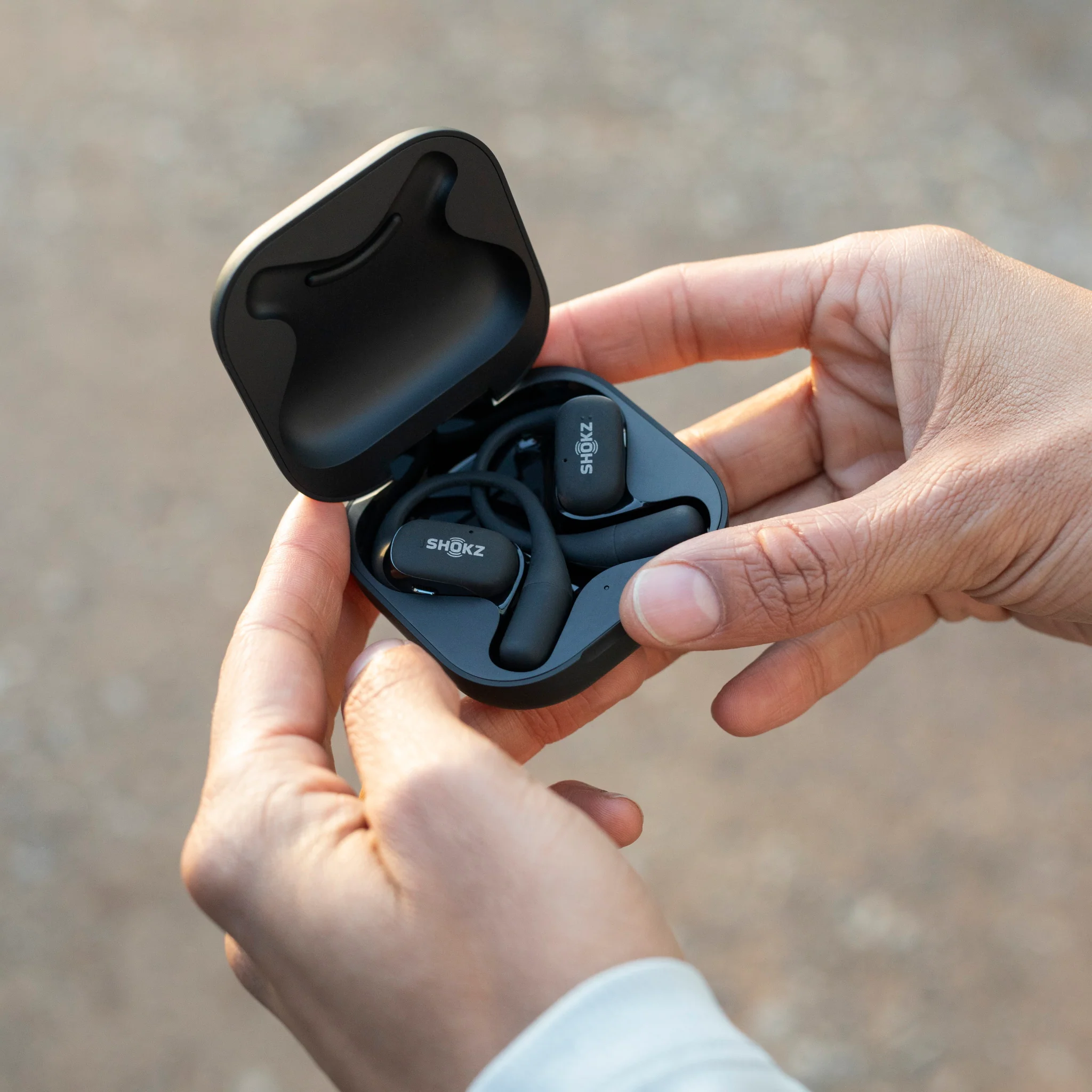 Shokz OpenFit True Wireless Bluetooth Headphones Black - Image 8