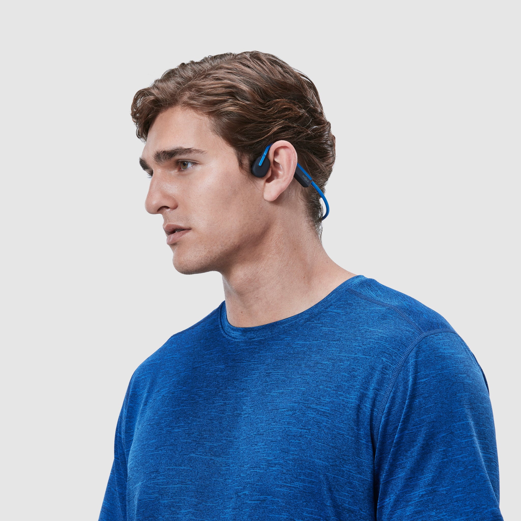 Shokz OpenMove Bone Conduction Bluetooth Headphones Blue - Image 11