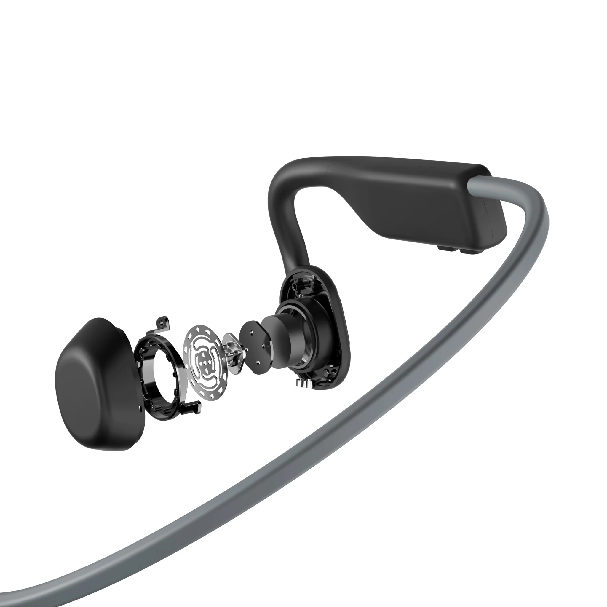 Shokz OpenMove Bone Conduction Bluetooth Headphones Grey - Image 16