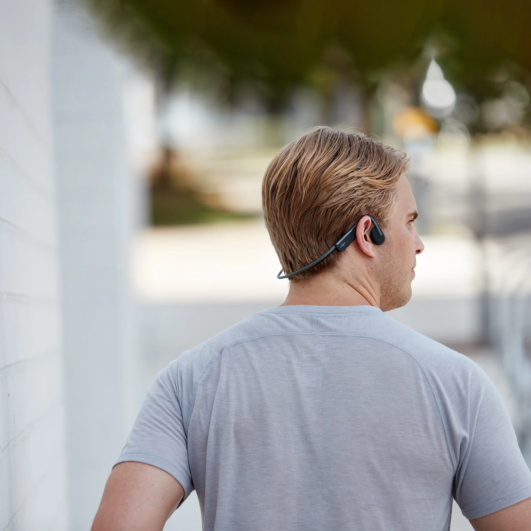 Shokz OpenMove Bone Conduction Bluetooth Headphones Grey - Image 17
