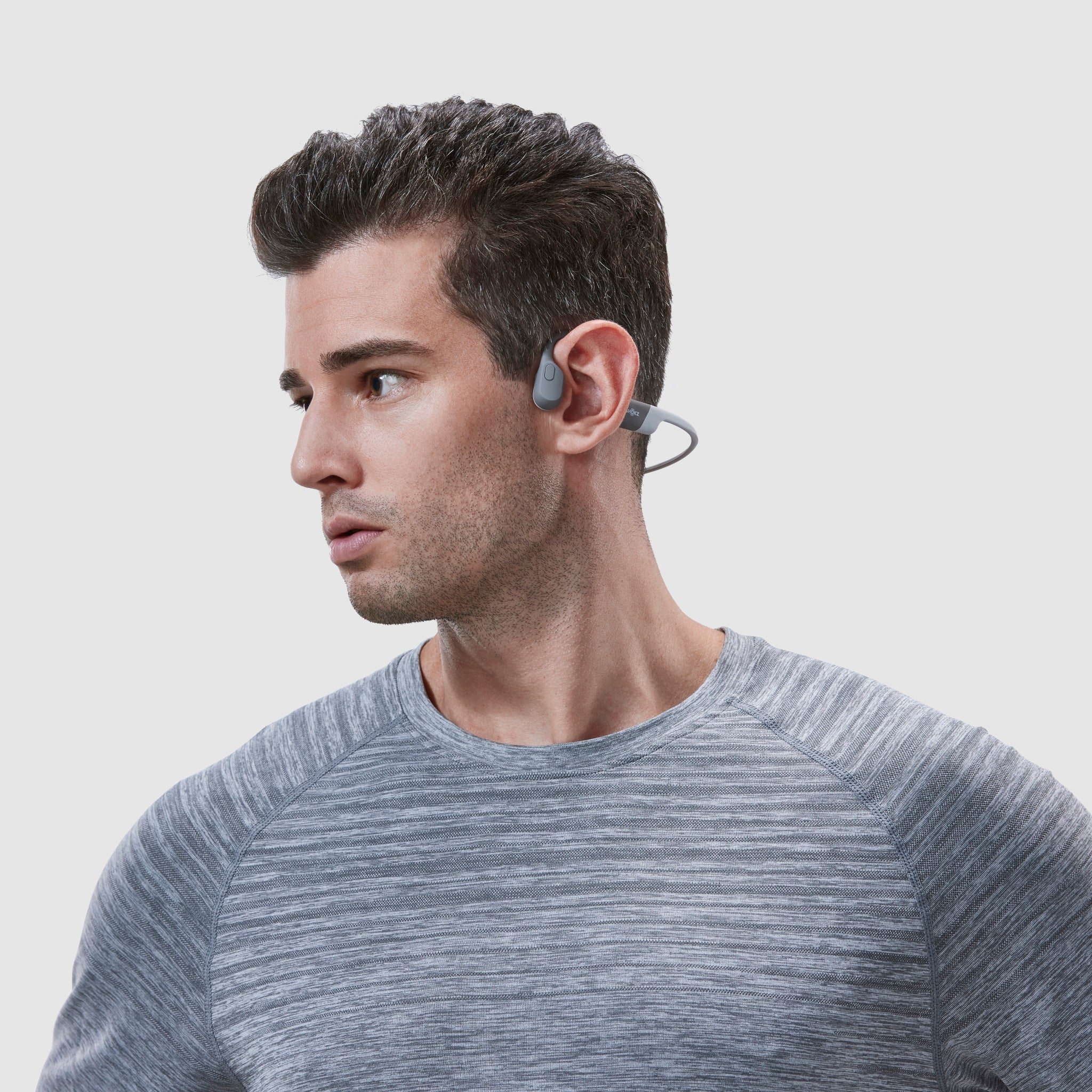Shokz OpenRun Bone Conduction Bluetooth Headphones Grey - Image 10