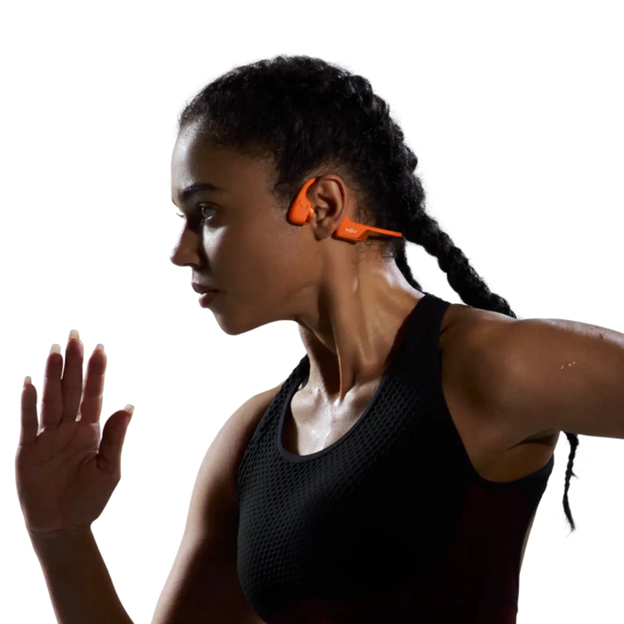 Shokz OpenRun Pro 2 Mini Bone Conduction Bluetooth Headphones Orange - Image 4