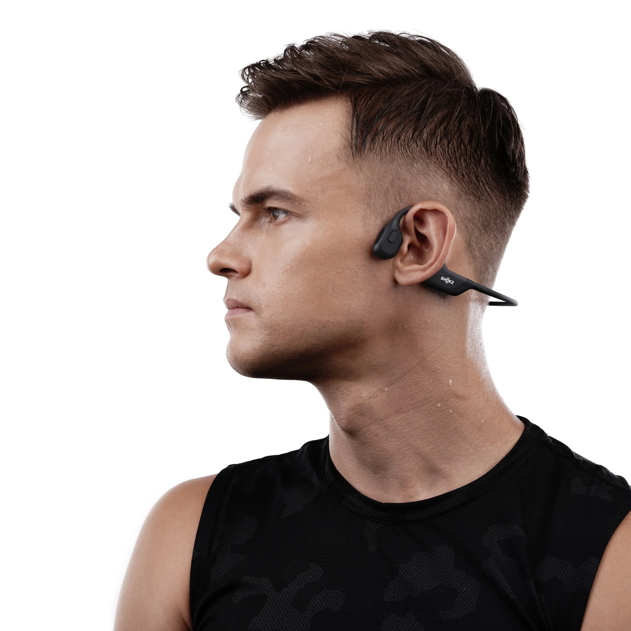 Shokz OpenRun PRO Bone Conduction Bluetooth Headphones Black - Image 4