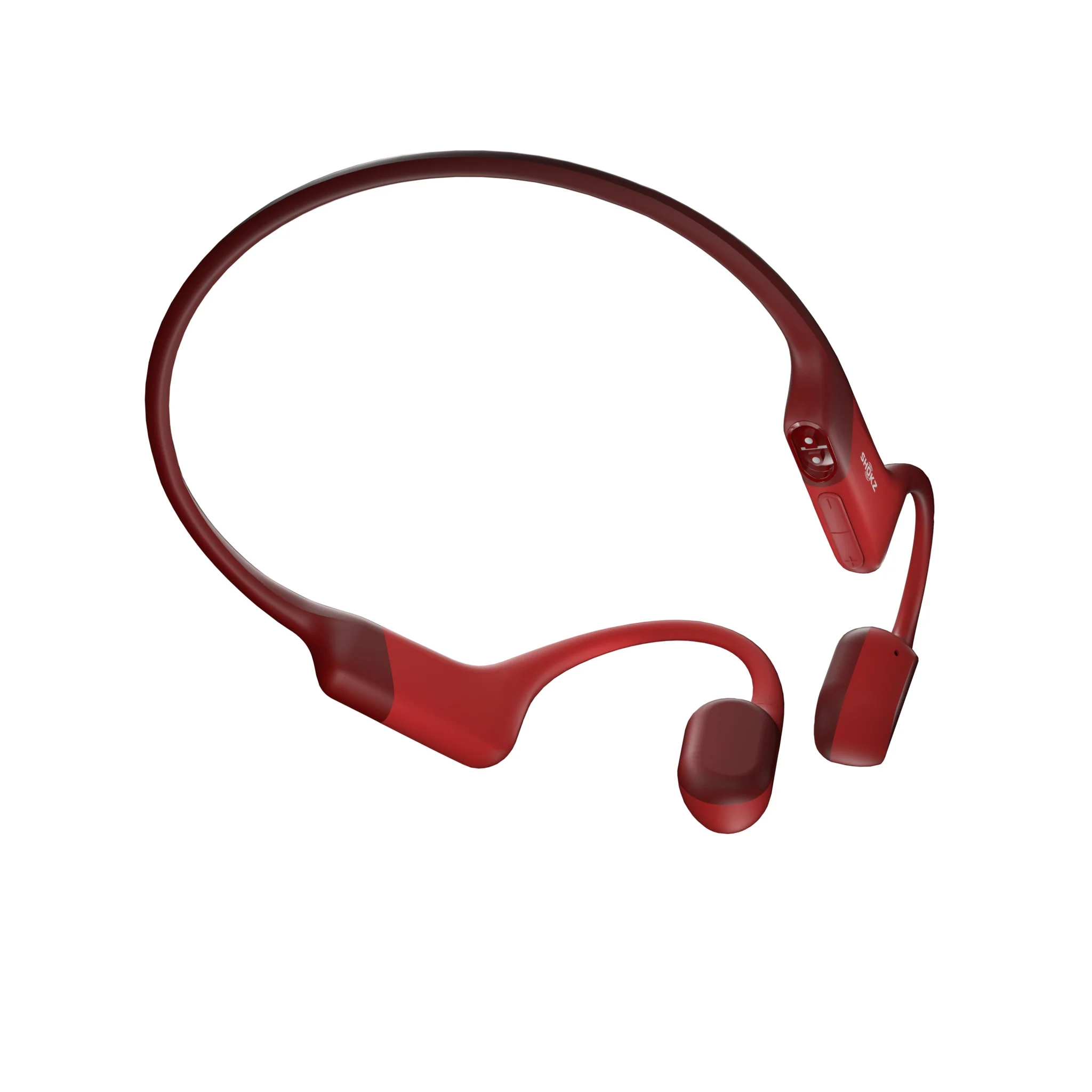 Shokz OpenRun Bone Conduction Bluetooth Headphones Red - Image 3