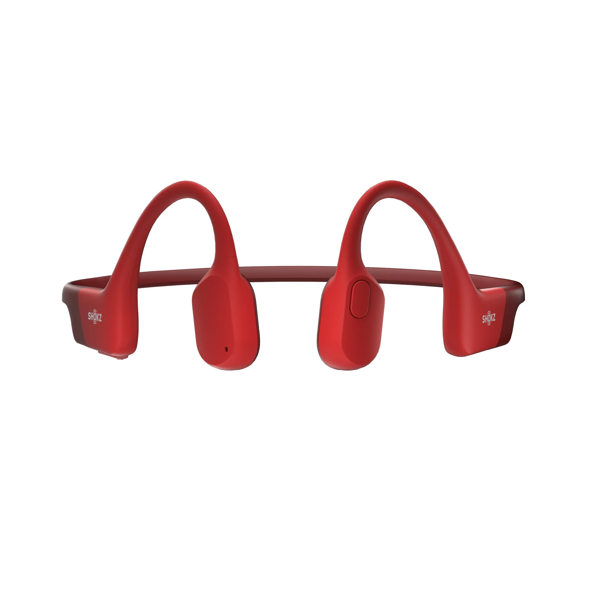 Shokz OpenRun Bone Conduction Bluetooth Headphones Red - Image 4