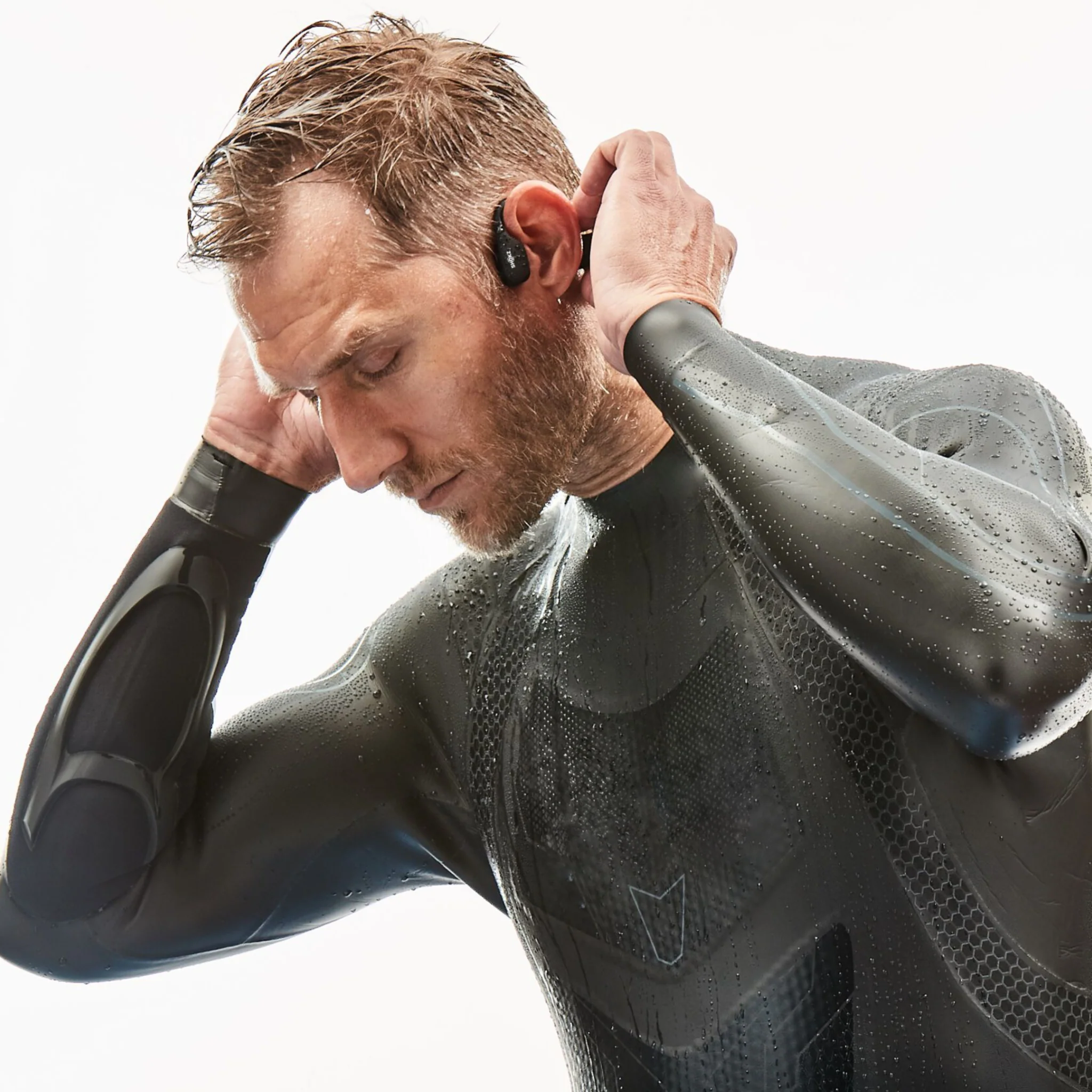 Shokz OpenSwim Waterproof Bone Conduction MP3 Headphones Black - Image 9